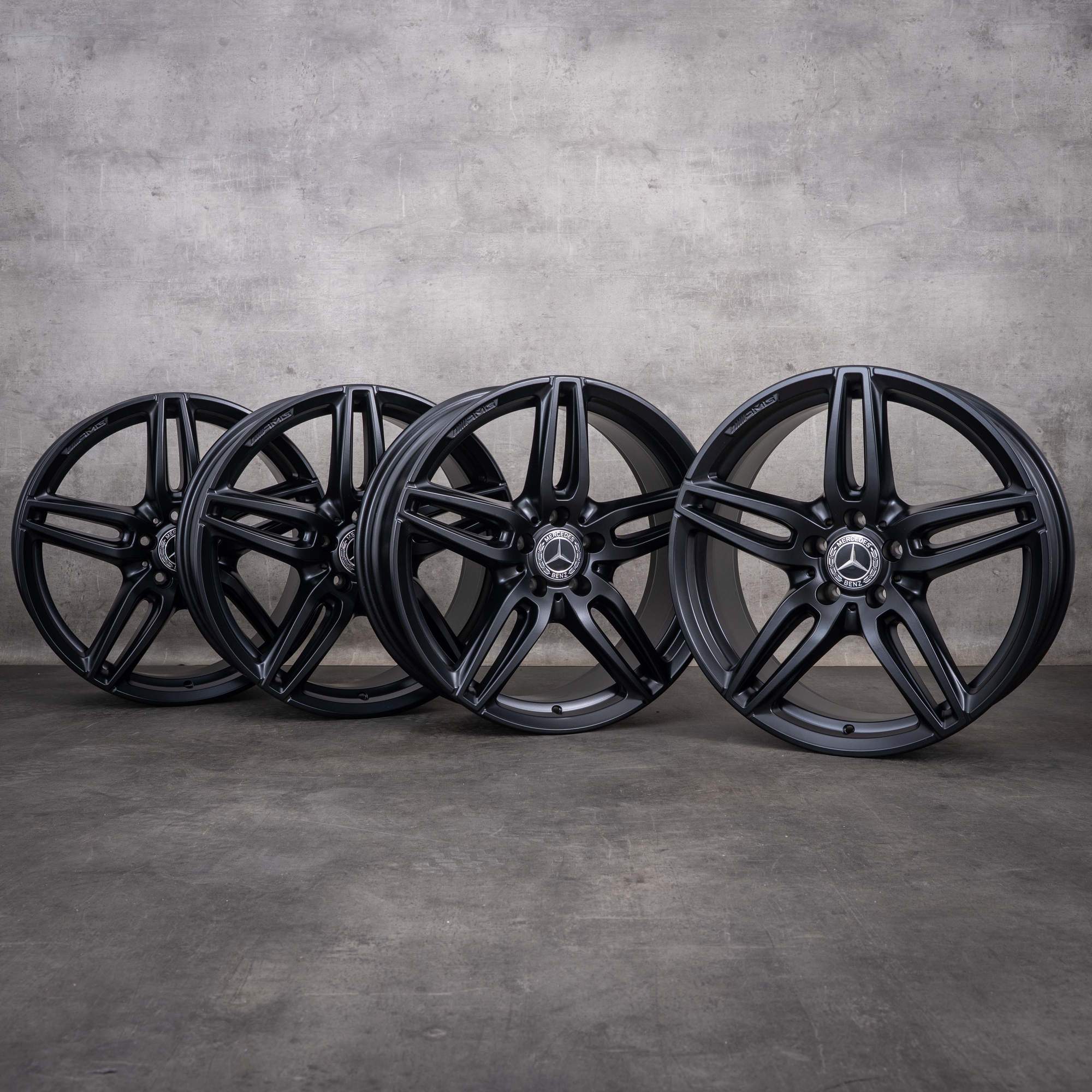 Original Mercedes Benz E-Klasse E53 AMG Felgen 19 Zoll W213 S213 C238 A238 A2134013800 A2134012100 schwarz matt