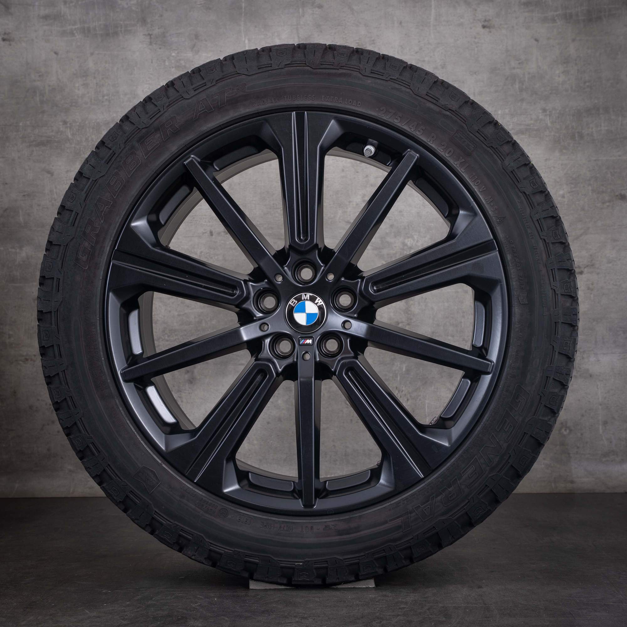Original BMW X5 X6 Winterräder 20 Zoll G05 G06 Felgen Styling 748 M 6883765 jet black matt