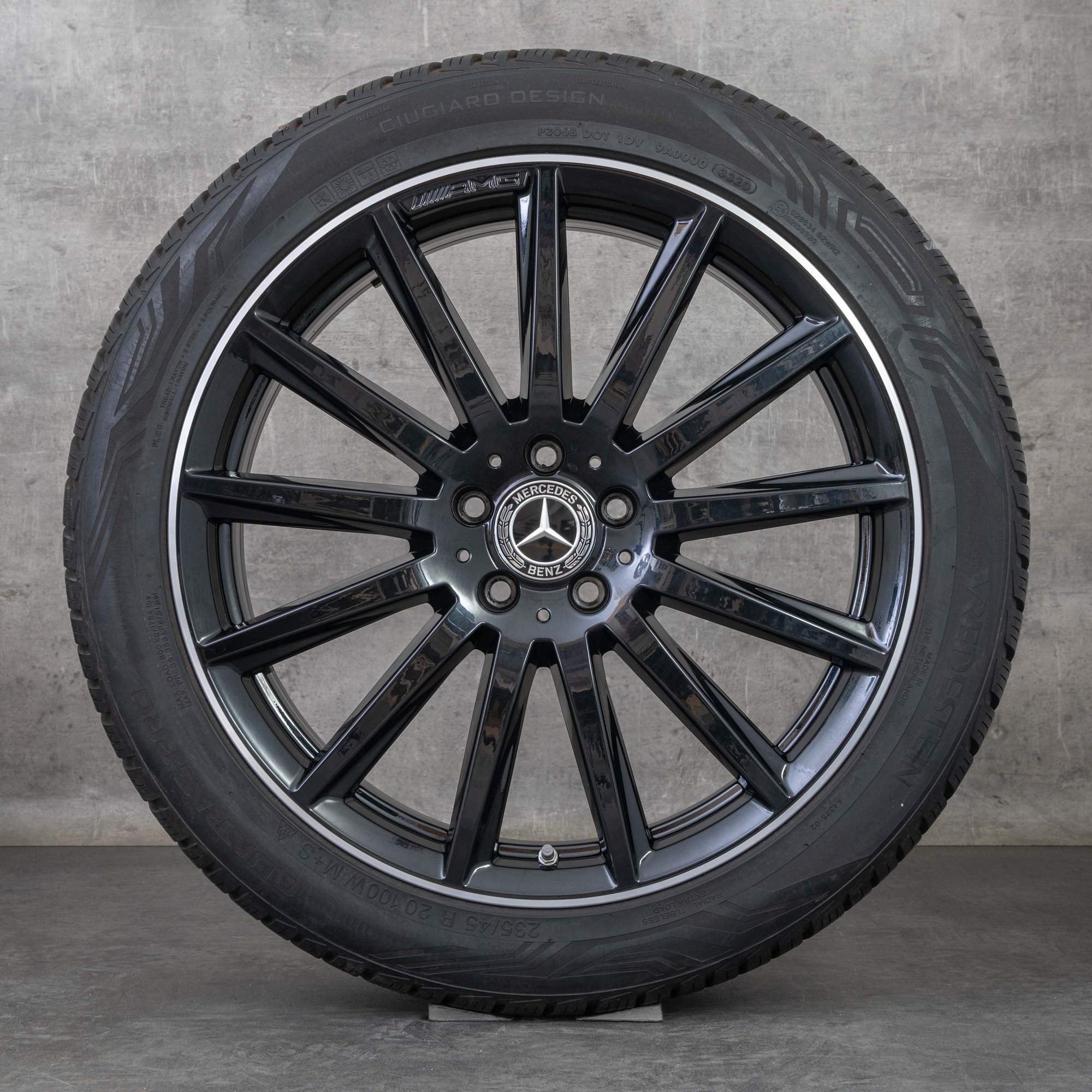Oryginał Mercedes Benz GLA GLB AMG opony całoroczne 20 cali H247 X247 felgi A2474011600 czarne polerowane toczone