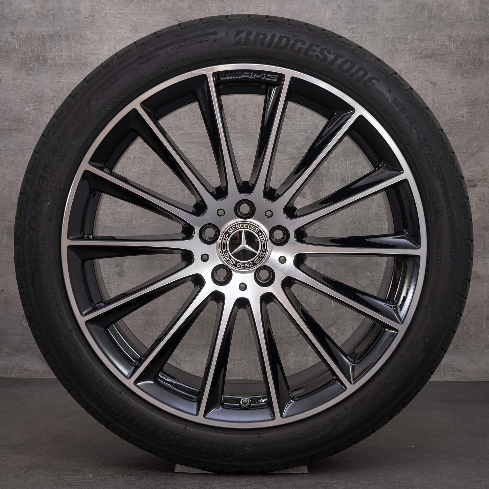 Original Mercedes Benz S-Klasse AMG Felgen 20 Zoll W223 V223 Sommerräder A2234011500 schwarz glanzgedreht NEU