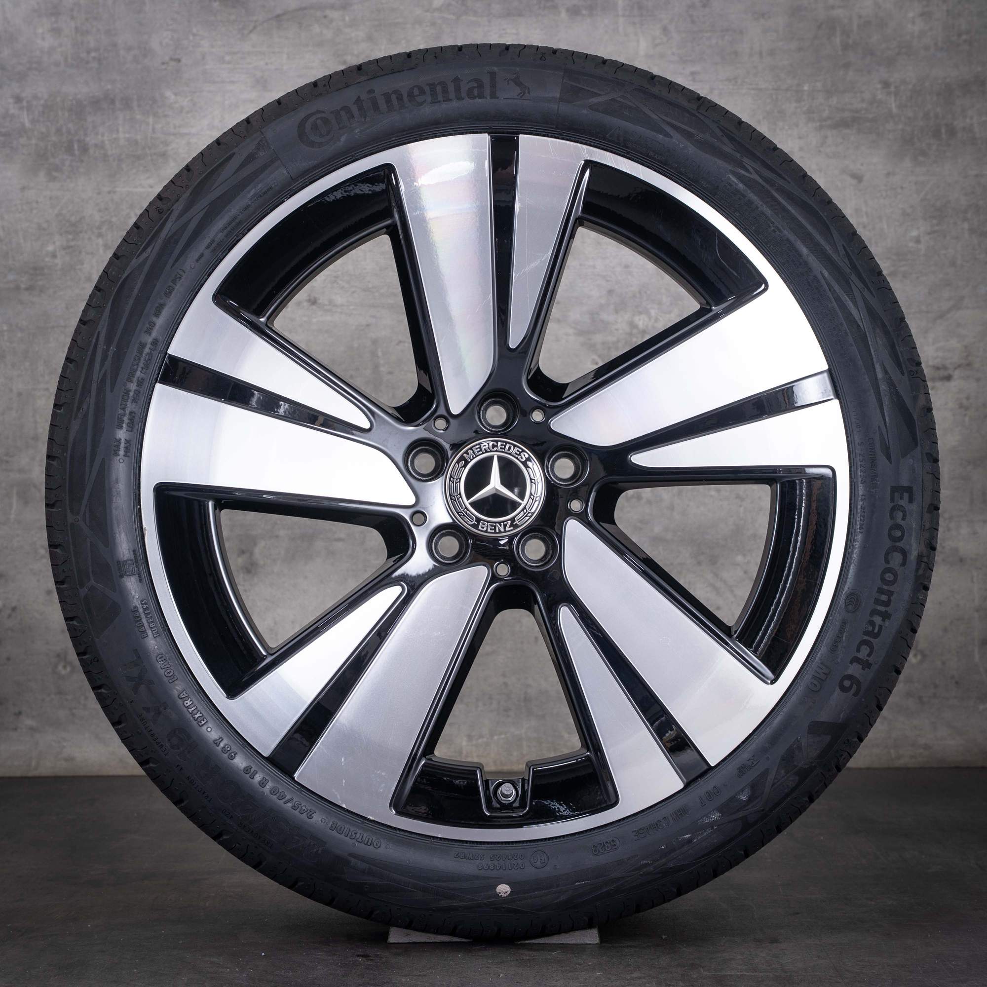 Original Mercedes Benz CLE Felgen 19 Zoll A236 C236 Sommerräder A2364011400 A2364011500 schwarz glanzgedreht