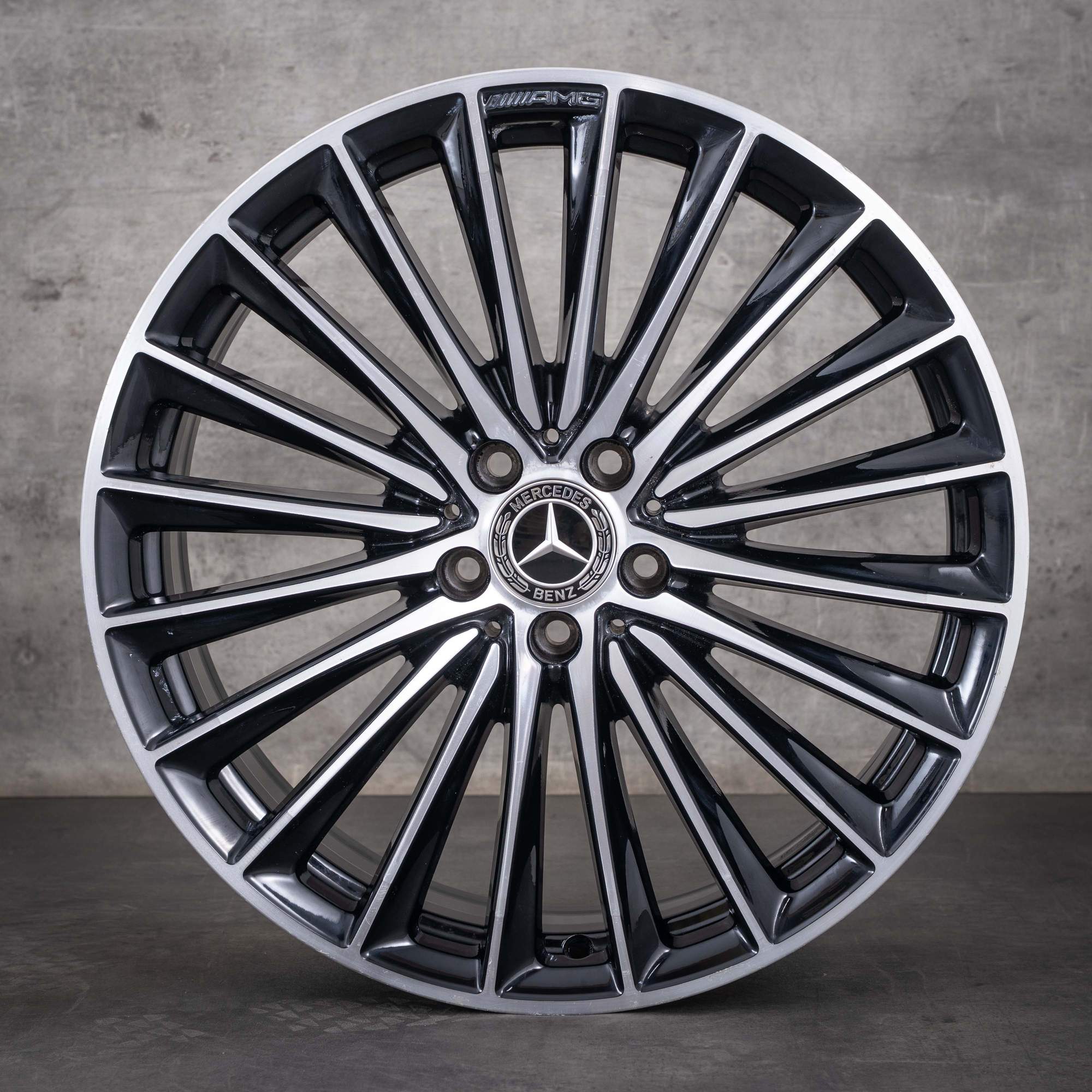 Jantă originală Mercedes-Benz GLC AMG de 20 inch X254 C254 A2544010800 neagră diamantată