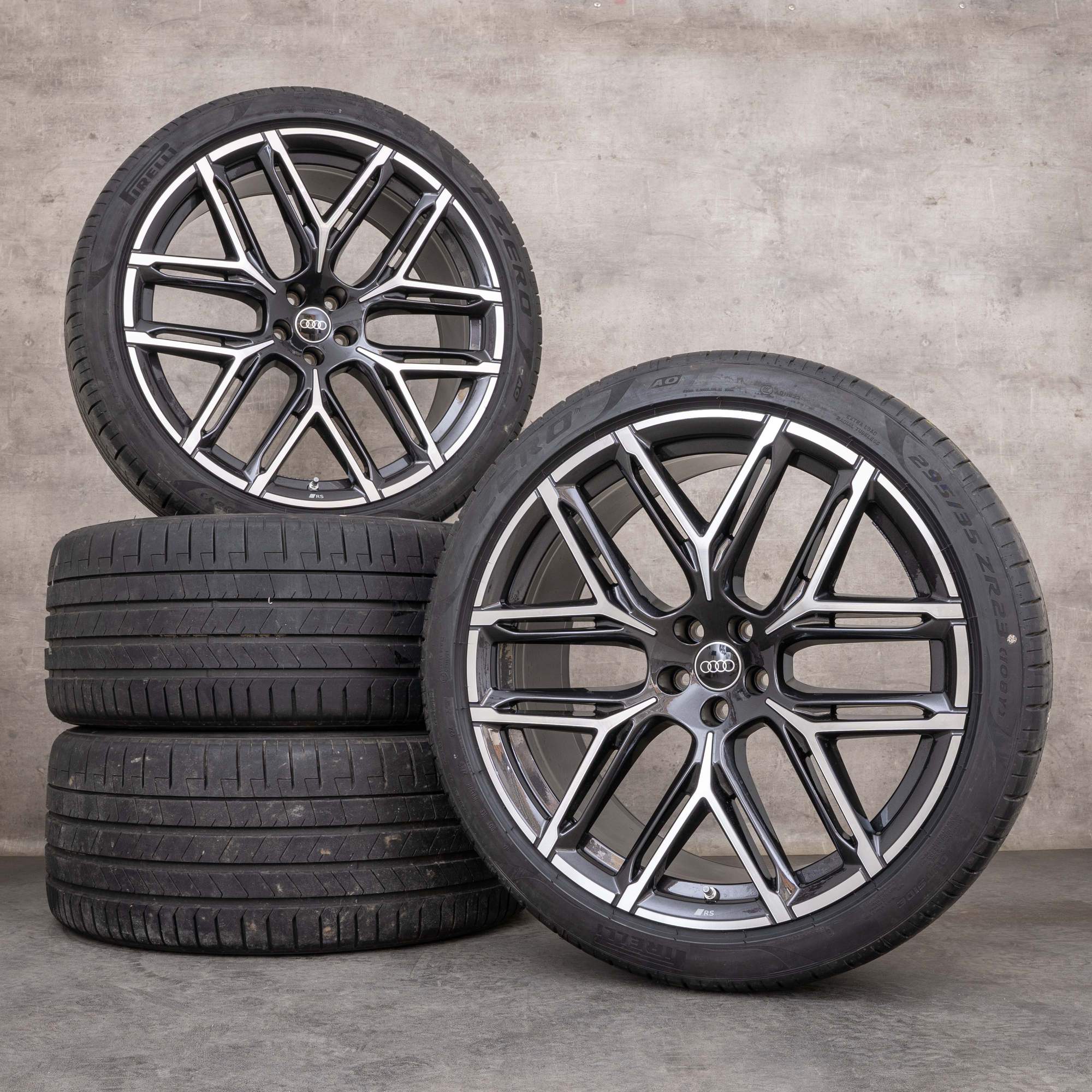 Originale Audi RS Q8 jante 23 inch 4M8 anvelope vară 4M8601025BJ granit ...