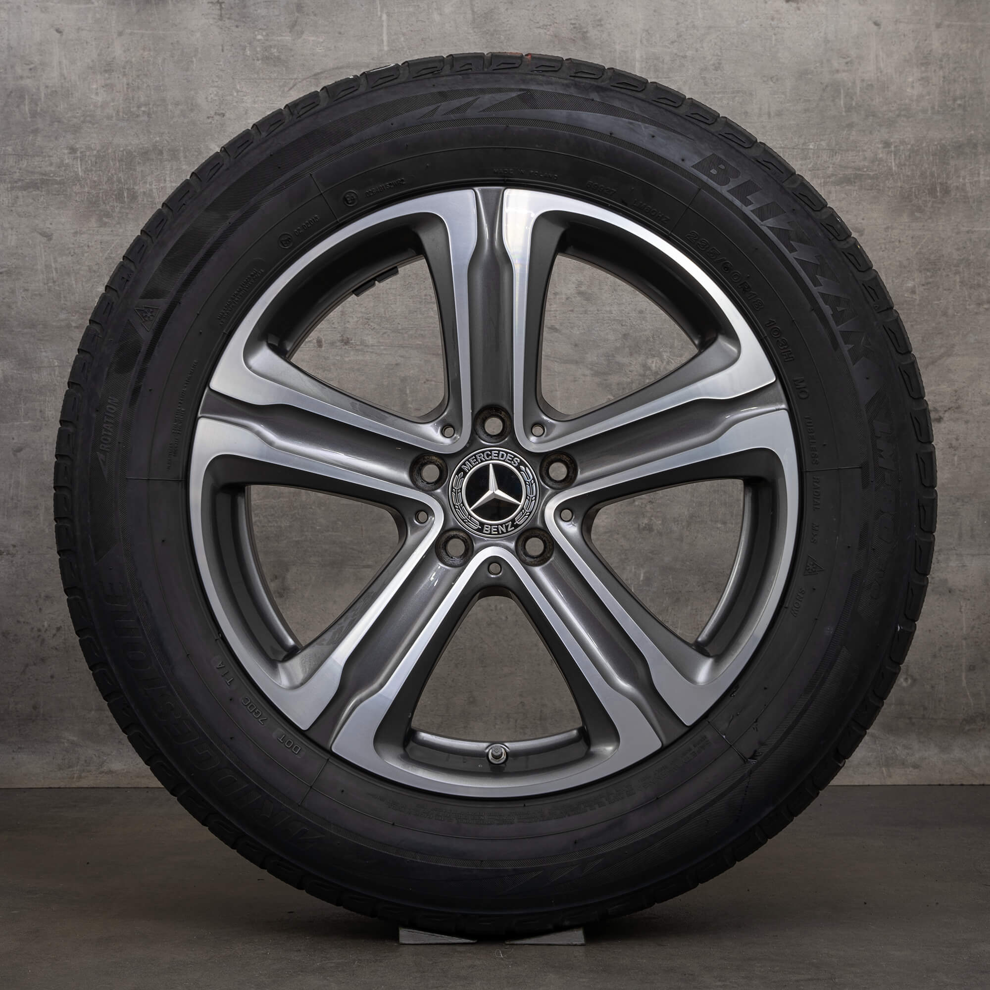 Cerchi invernali originali Mercedes Benz GLC da 18 pollici