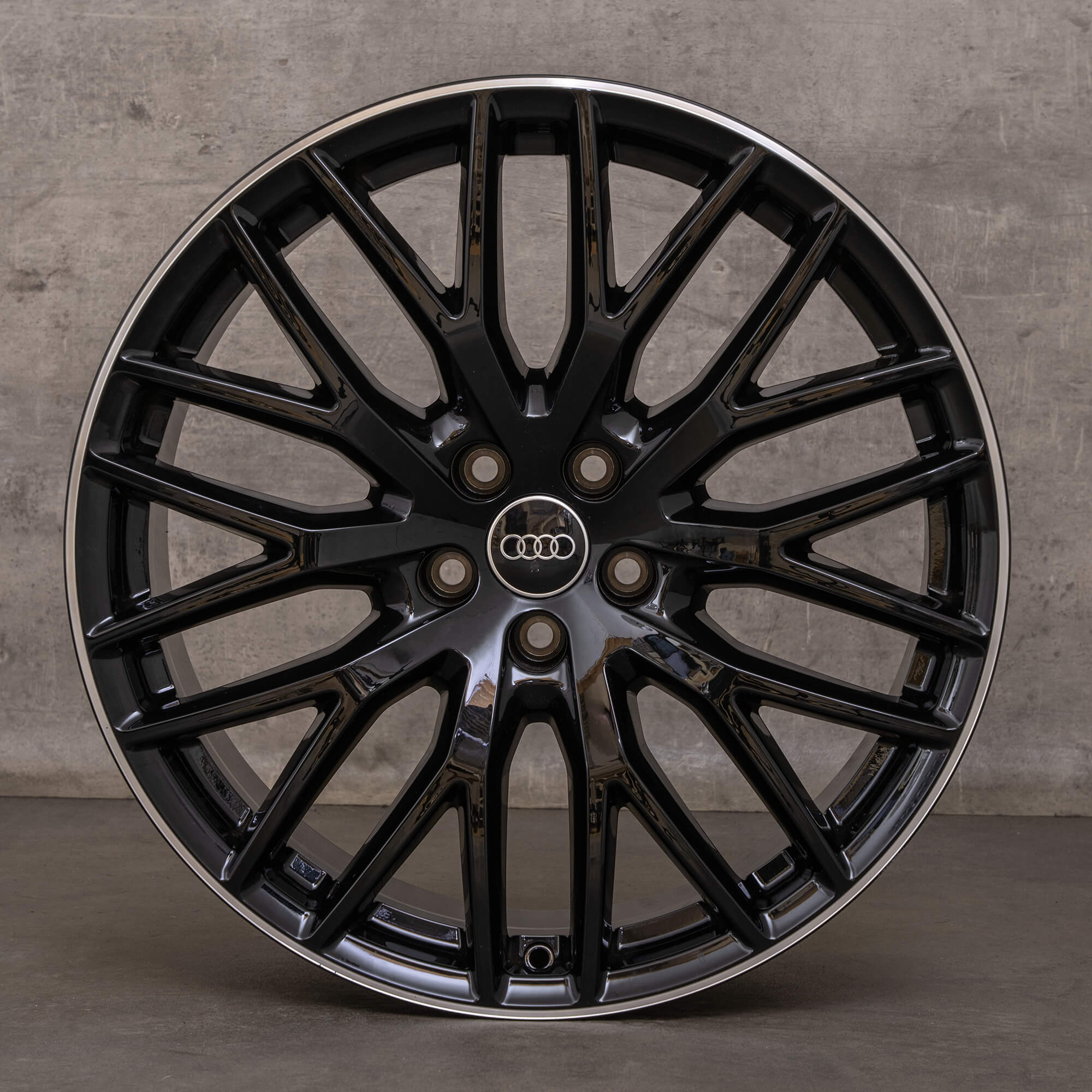 Jantes d'origine Audi Q7 20 pouces 4M 4M0601025DR noir brillant