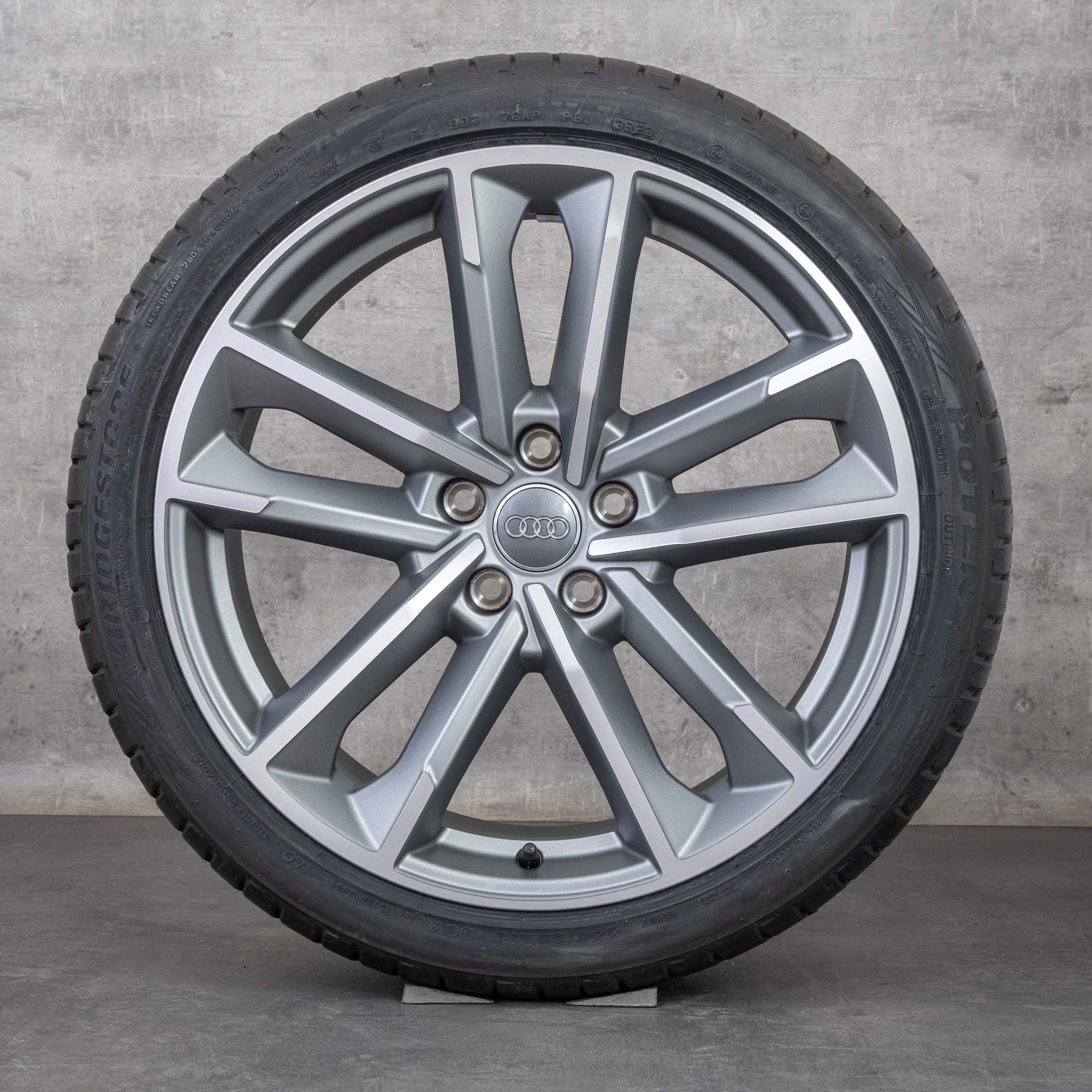 Orijinal Audi A5 S5 jantlar 19 inç 8W B9 F5 yaz jant lastik titan mat diamond 8W0601025DC YENİ