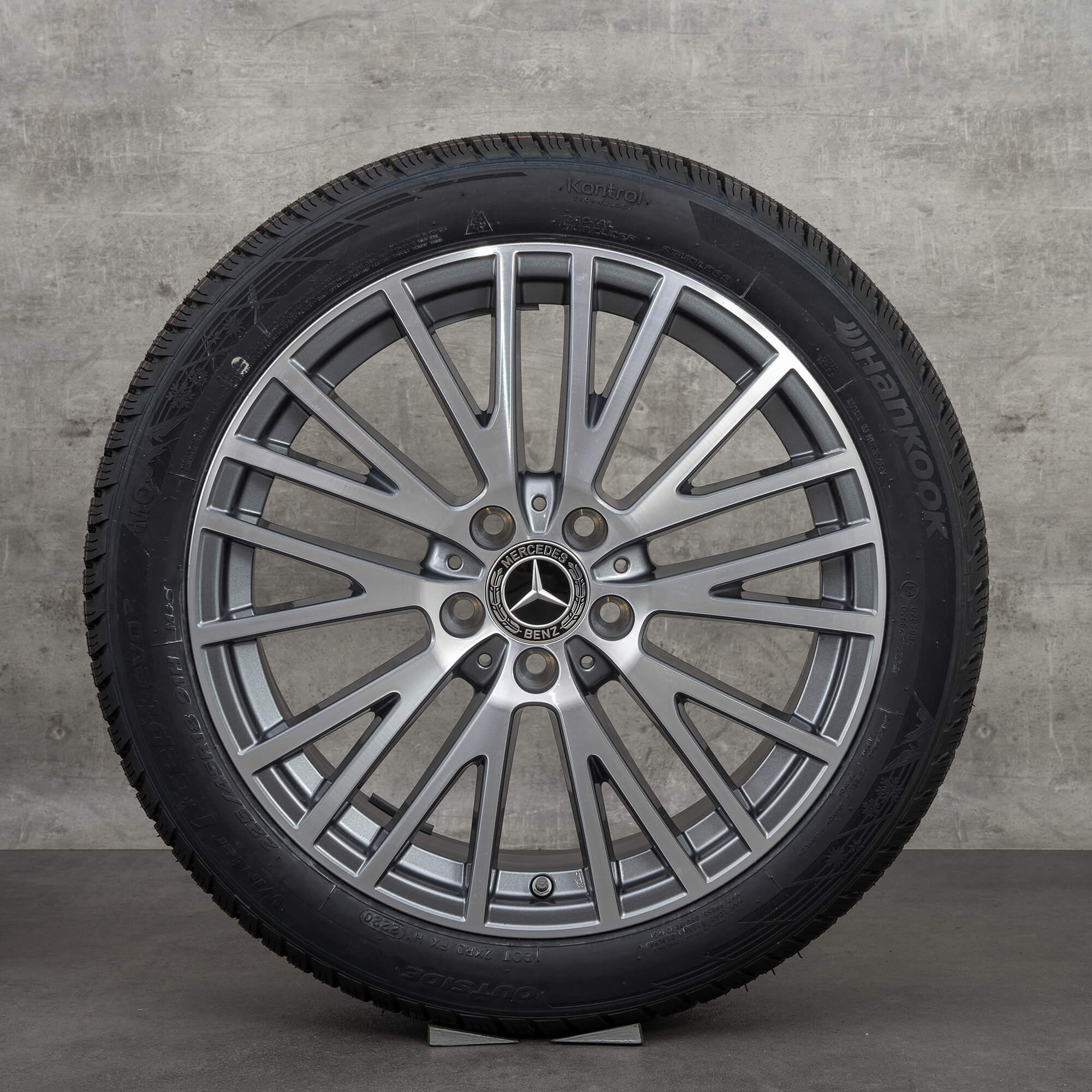 Orijinal Mercedes Benz A B Sınıfı CLA Winterrder 18 inç W177 V177 W247 X118 C118 Jantlar A1774010600 himalaya gri parlak tornalanmış YENİ