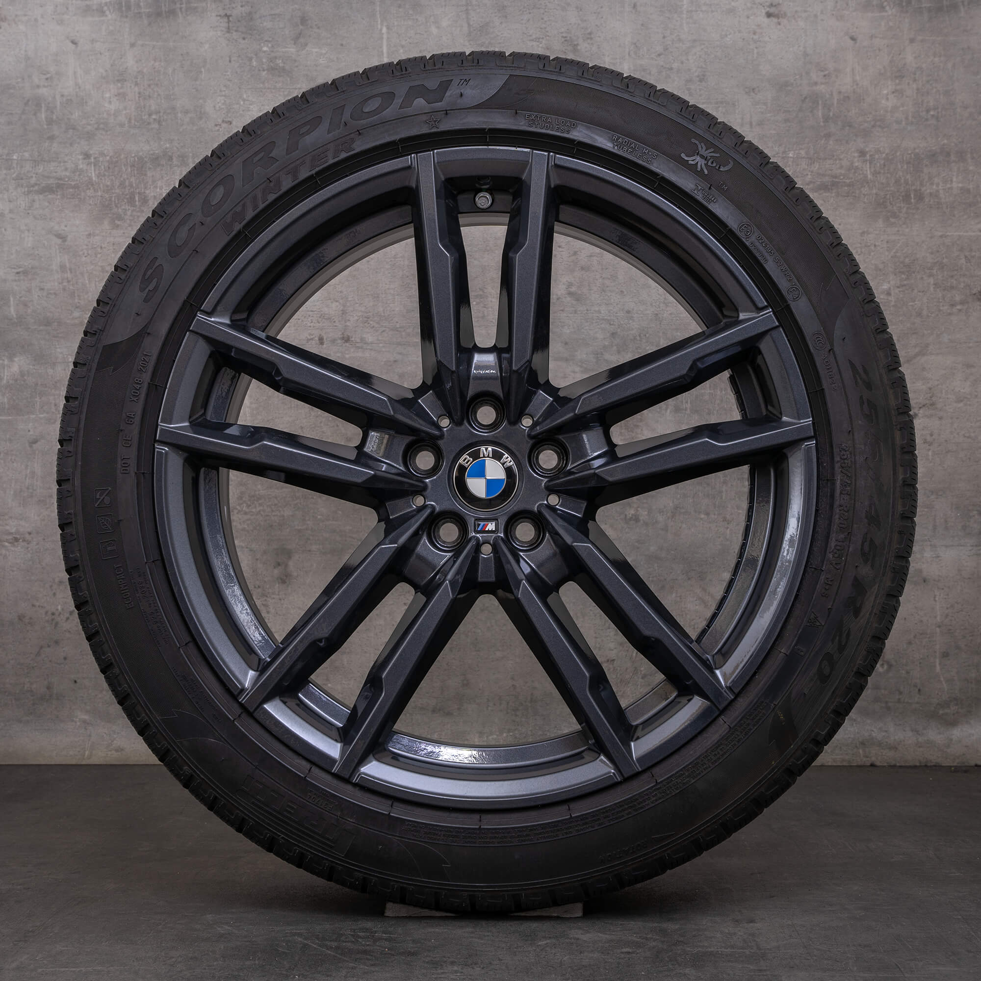 Jantes e pneus inverno originais BMW X3M X4M 20 polegadas F97 F98 jantes estilo 764 M 8059723 8059724 orbit grey gloss