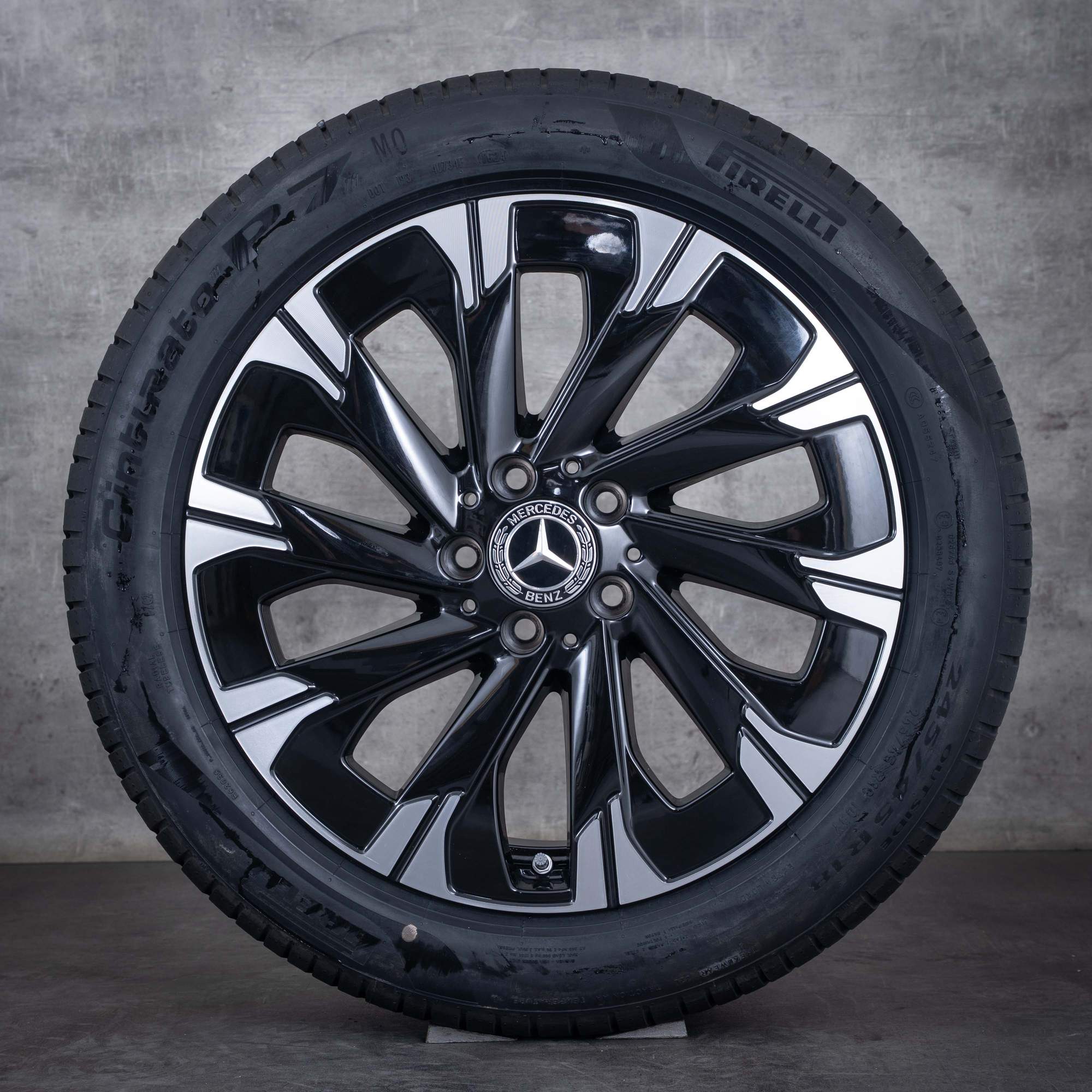 Oryginał Mercedes Benz Klasa V koła 18 cali W447 letnie A4484011500 czarne polerowane NOWOŚĆ