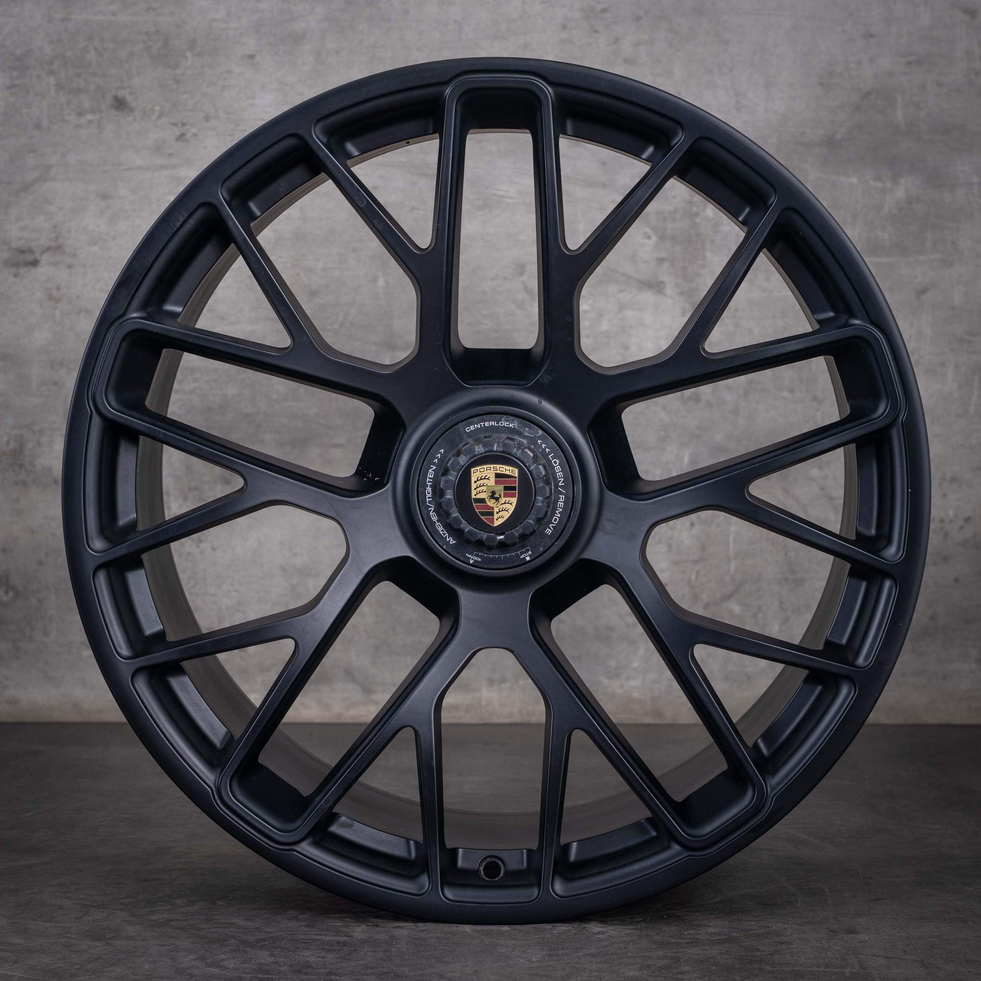 Llantas originales Porsche 911 de 20 pulgadas para los modelos 991 I & II GT3 99136216234 99136216634 en negro mate