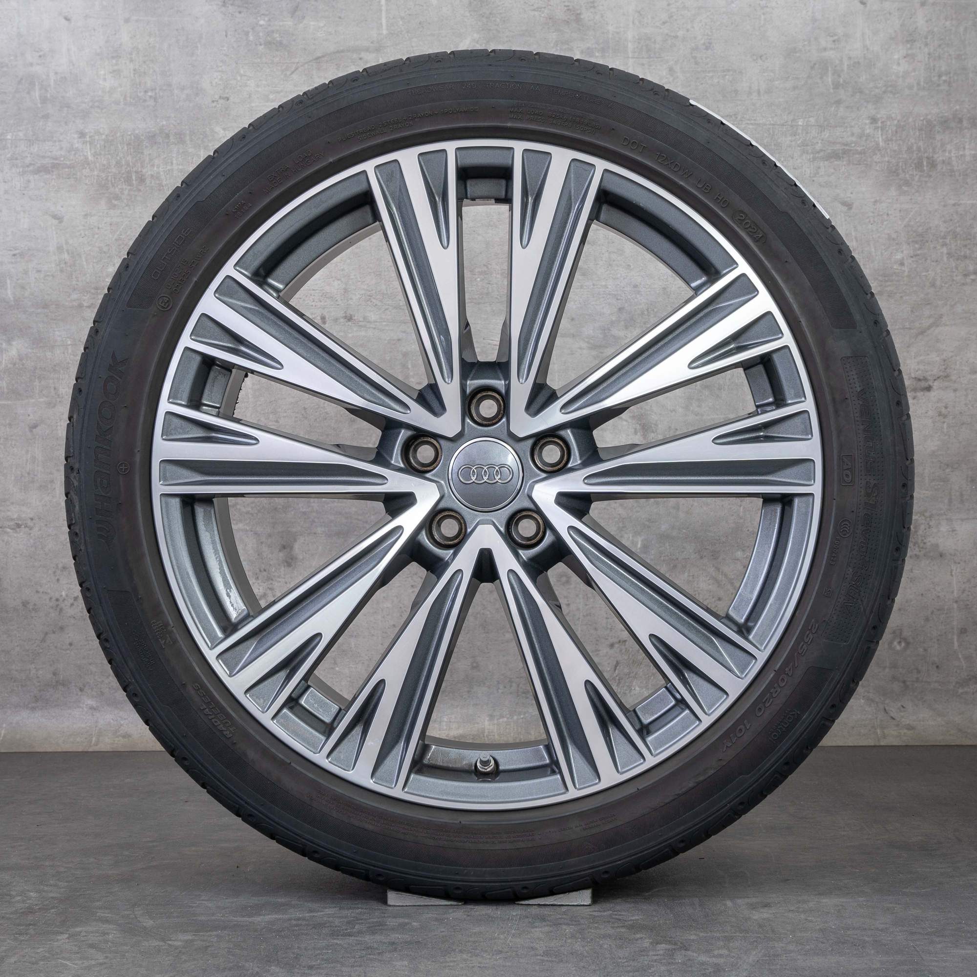 Alkuperäiset Audi A6 S6 vanteet 20 tuuman 4K C8 kesäpyörät 4K0601025J titaani kiillotettu