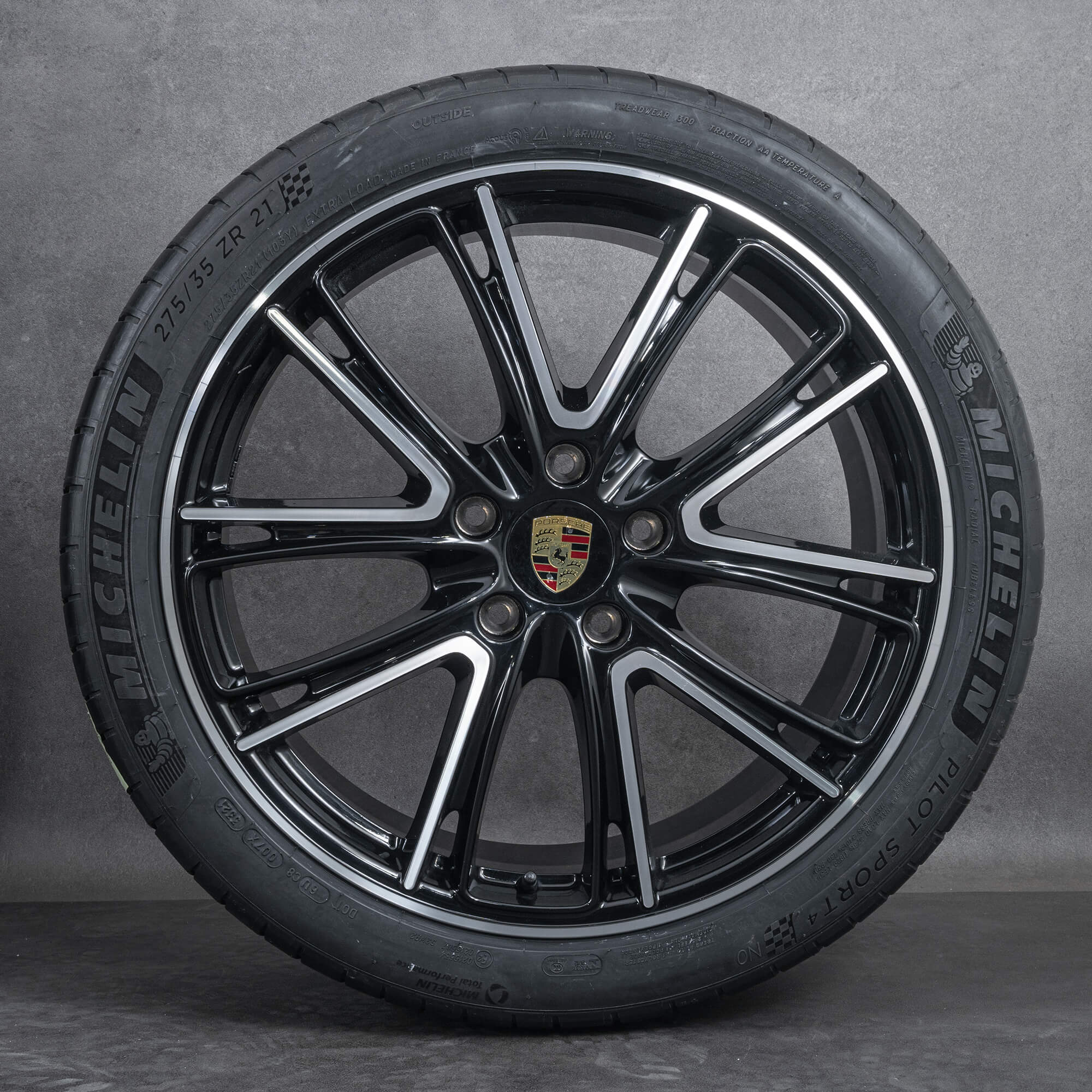 Original Porsche 971 21 pouces Jantes Panamera Exclusive Pneus d'été Nouveau