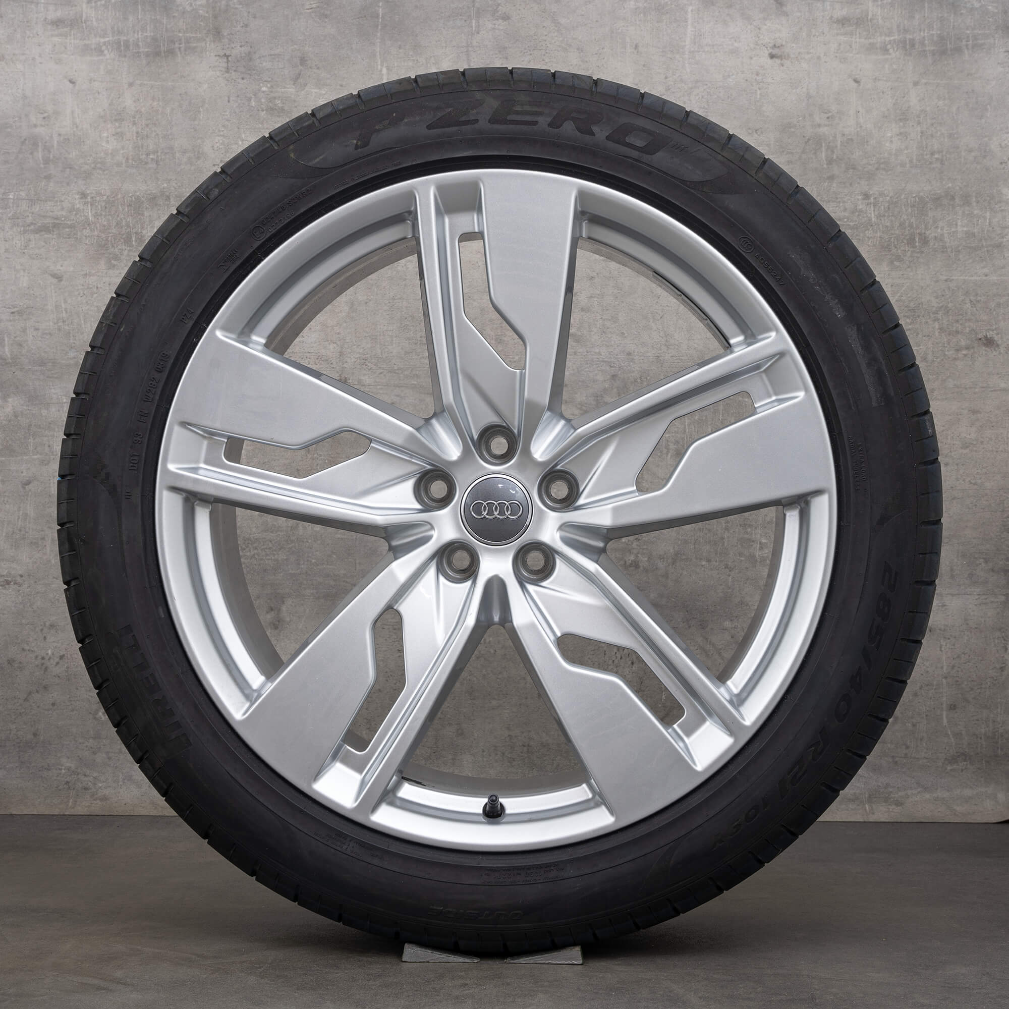 Jantes d'origine Audi Q7 SQ7 21 pouces roues hiver 4M 4M0601025K pneus argent