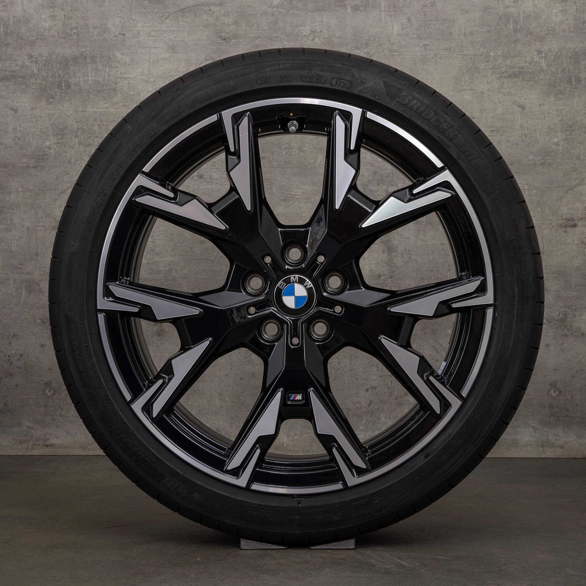 Jantes originais BMW Série 1 19 polegadas F70 M135 xDrive rodas de verão 5A45267 jet black alto brilho