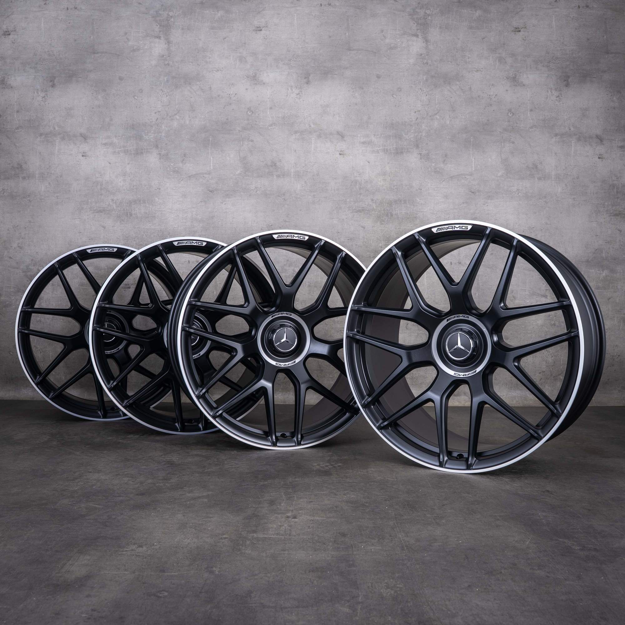 Alkuperäiset Mercedes-Benz AMG GT 43 53 63 S 4Matic+ & E Performance -vanteet 21 tuumaa X290 4-ovinen A2904010800 A2904010900 mattamusta diamond cut UUDET