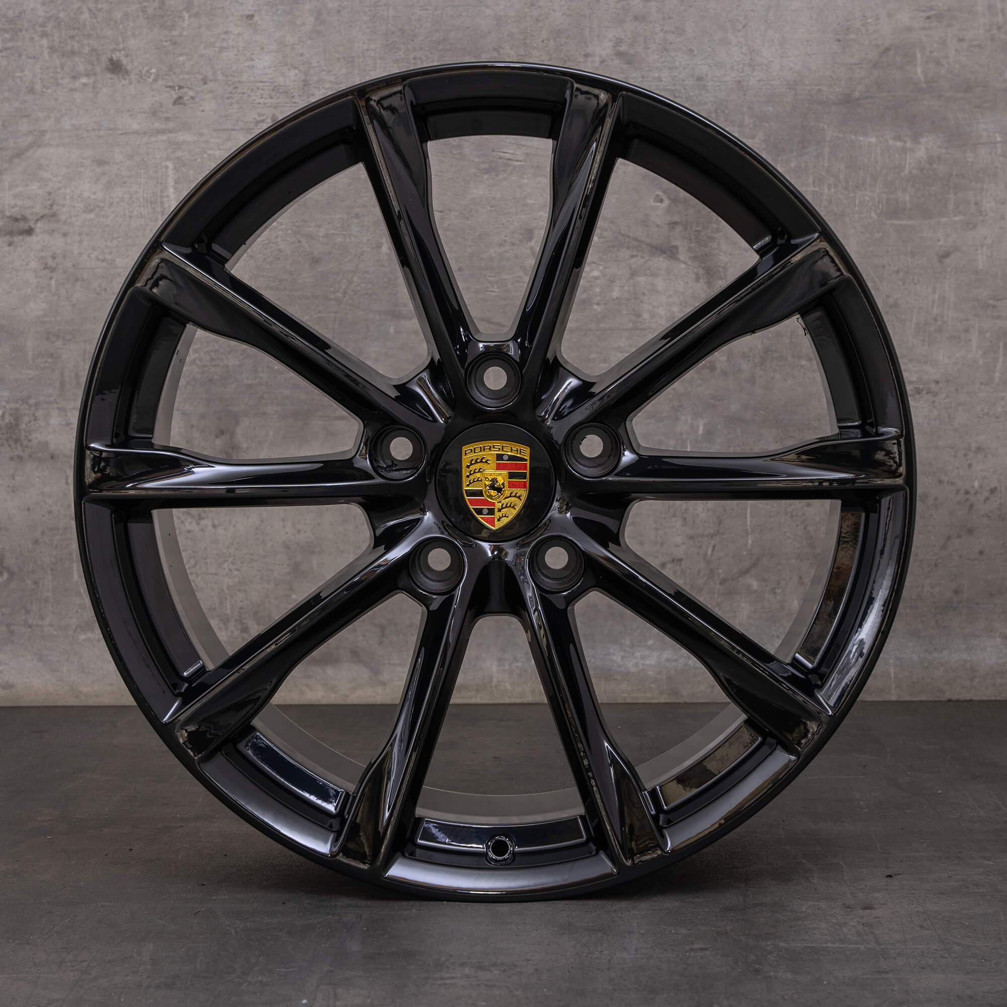 Original Porsche Boxster Cayman Winterräder 19 Zoll 982 S GTS T Felgen 982601025 982601025A schwarz glanz