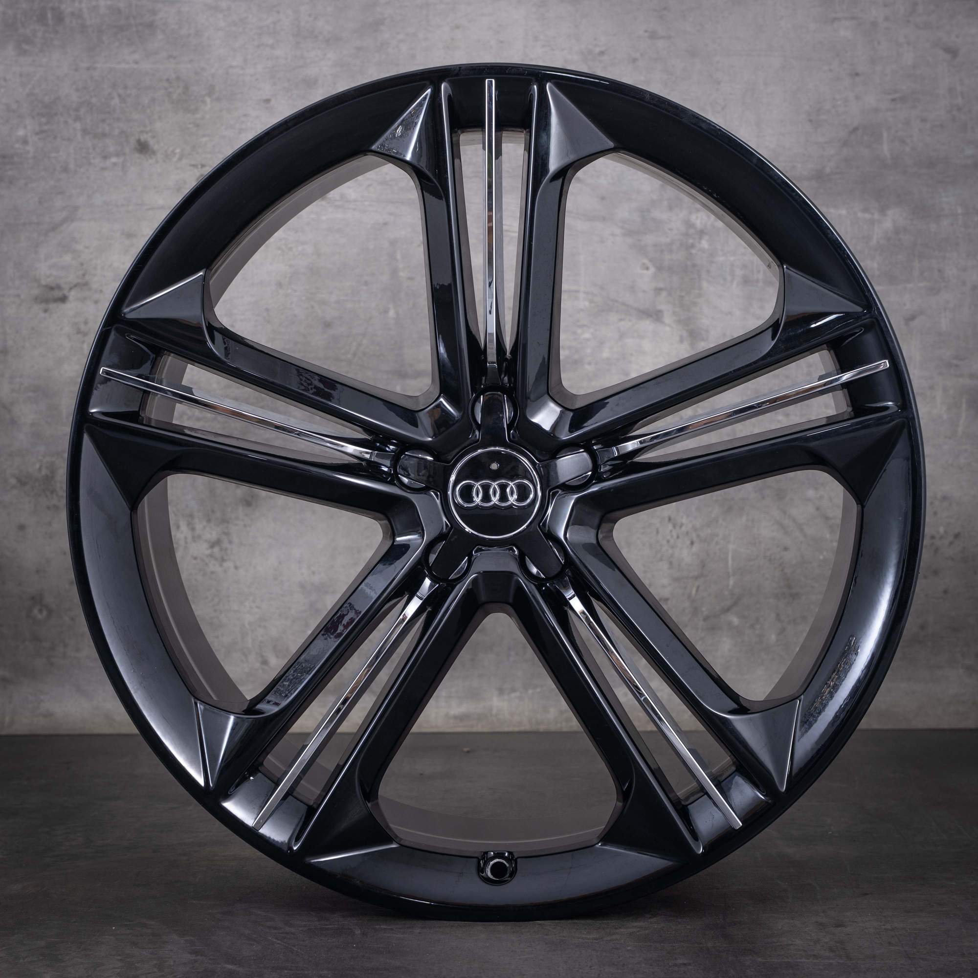 OEM Audi A7 S7 RS7 A8 S8 21inch 4H D4 4H0601025BM Trias Design Black diamond cut