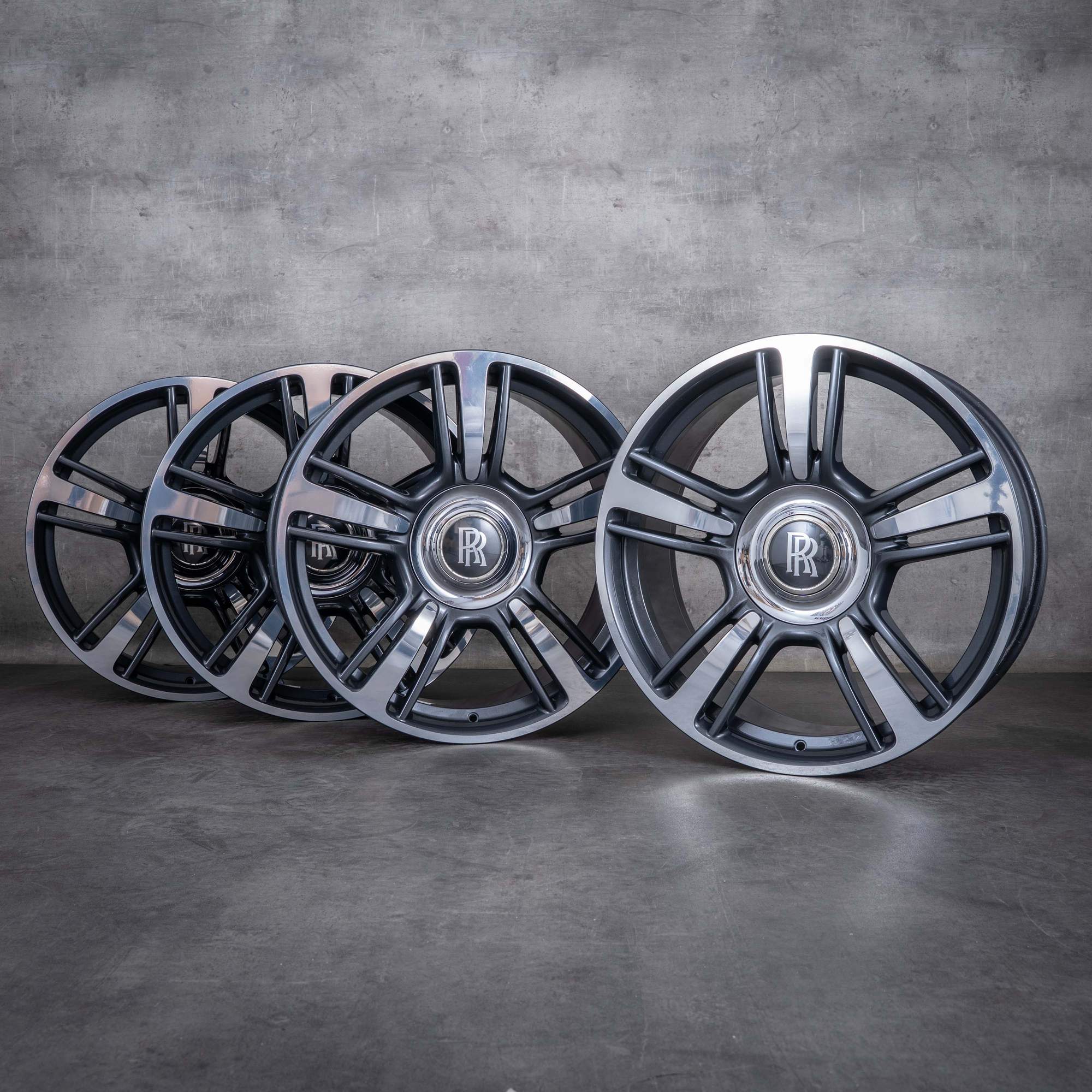 OEM Rolls Royce Wraith Dawn Rims 21 inch RR5 RR6 Styling 602 6859172 6859173 titanium polisched