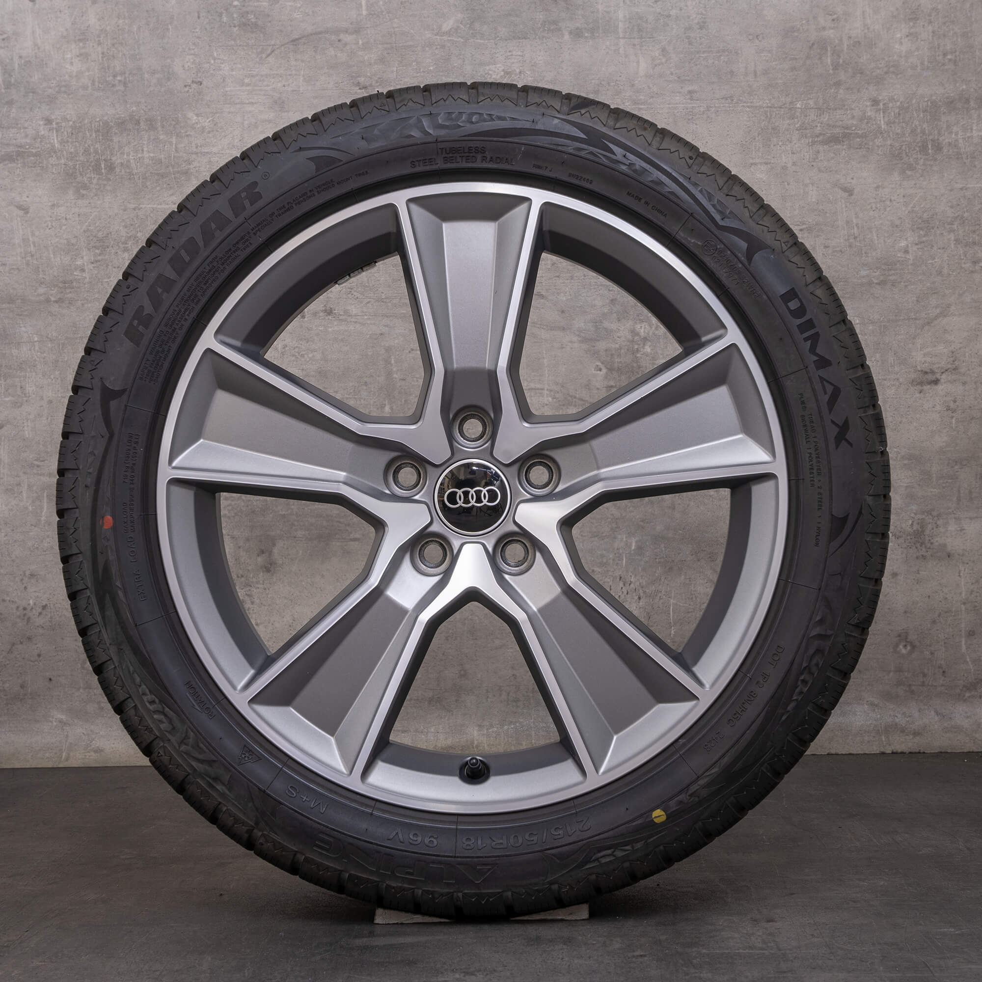 Originali Audi Q2 SQ2 ruote invernali 18 pollici GA cerchi 81A601025J titan opaco lucido