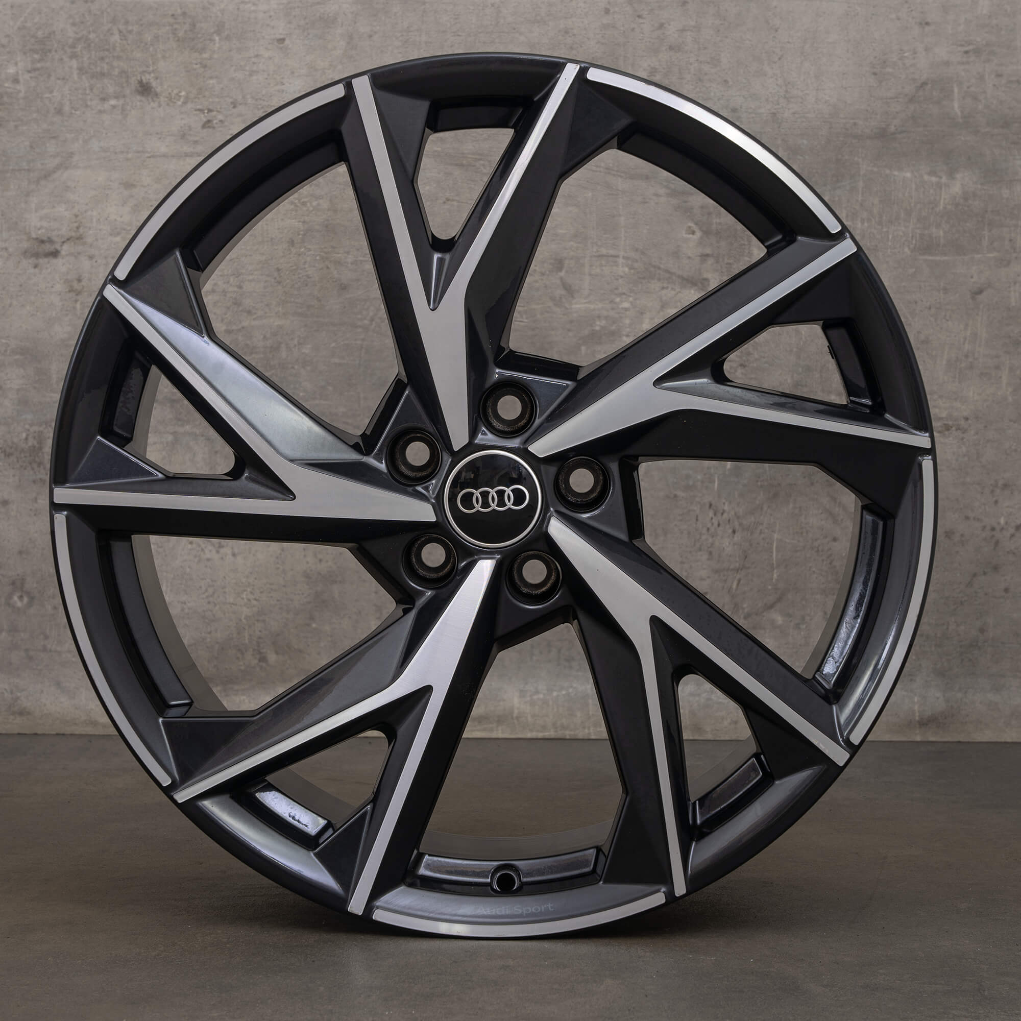 Jantes originais Audi R8 20 polegadas 4S jantes de alumínio 4S0601025CA 4S0601025CC preto polido NOVO