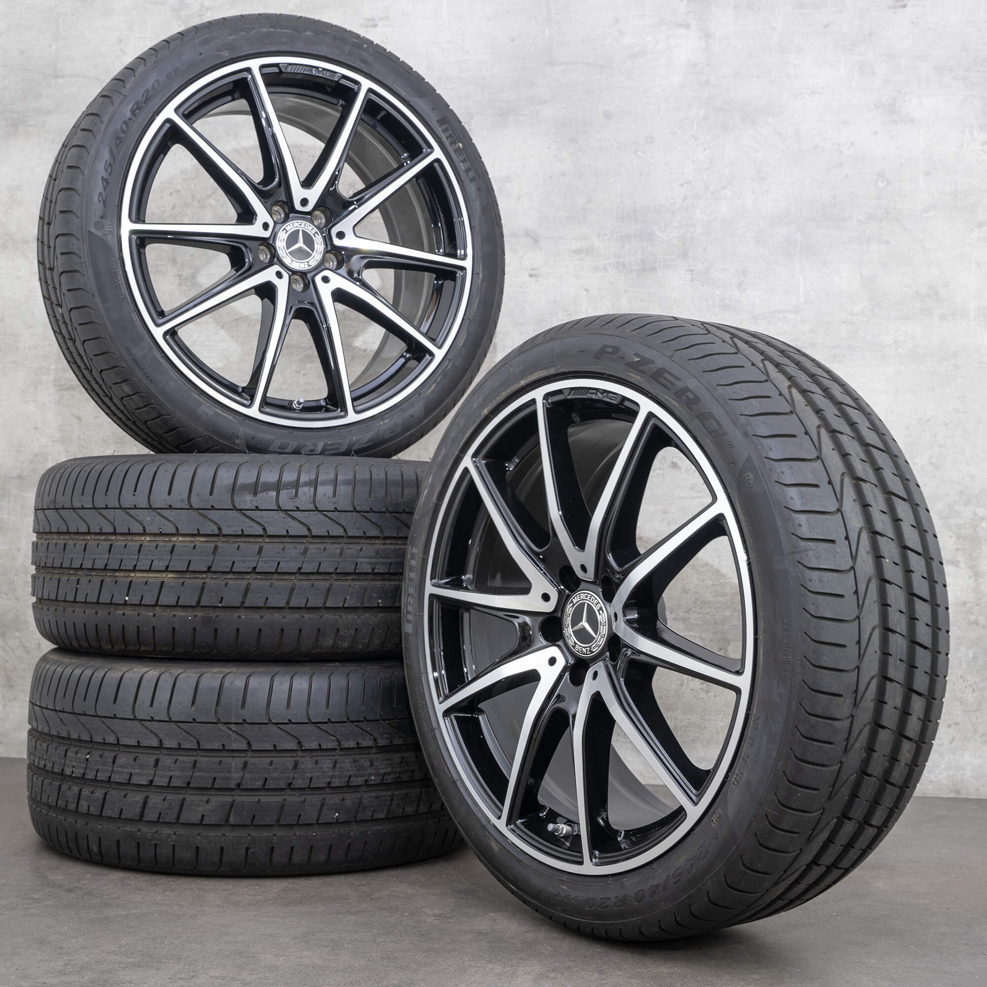AMG 20 inch rims Mercedes S-Class W222 S63 S65 W217 summer wheels tires
