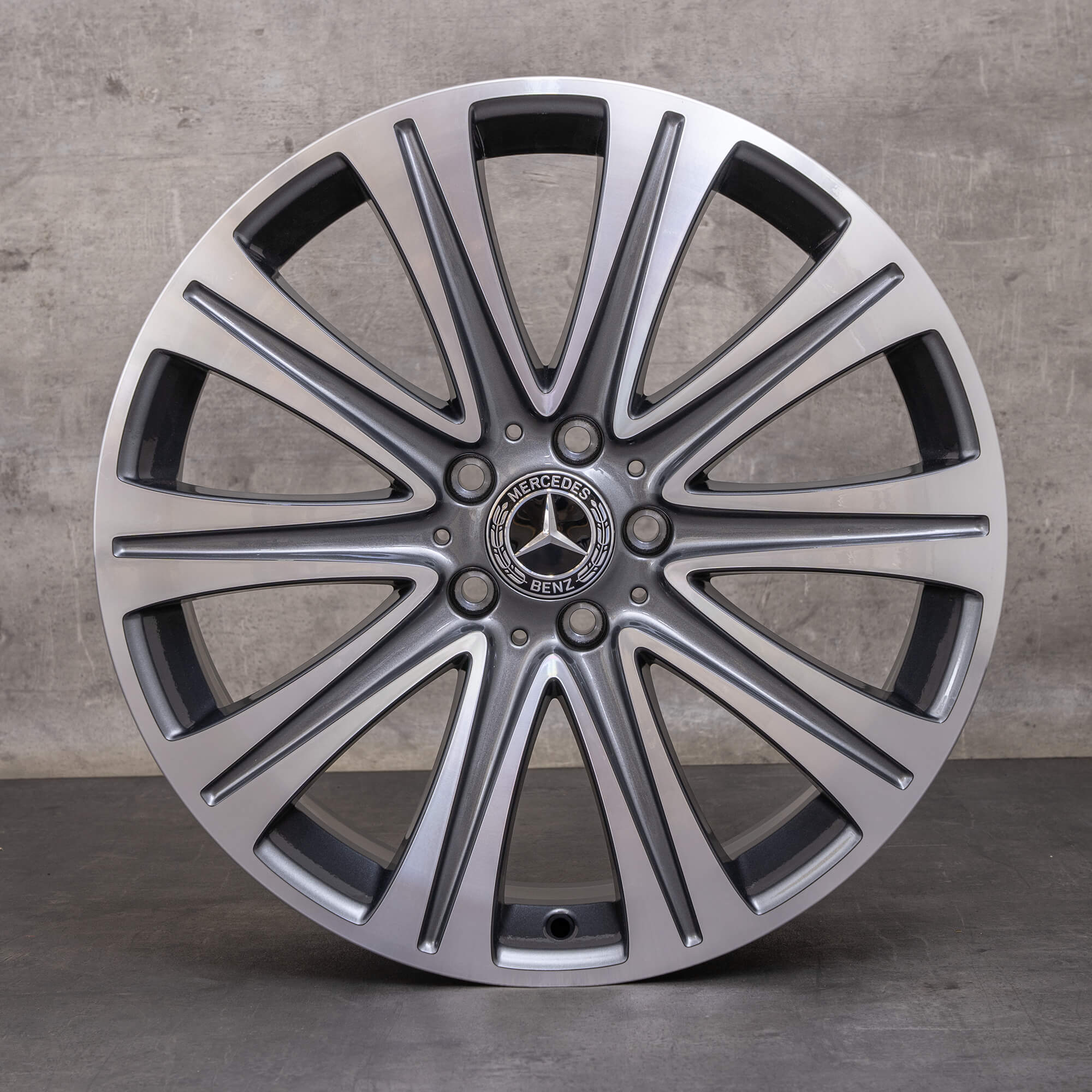 Orijinal Mercedes Benz E-Serisi jantlar 19 inç W213 S213 C238 A238 A2134010500 himalaya gri parlak tornalı YENİ