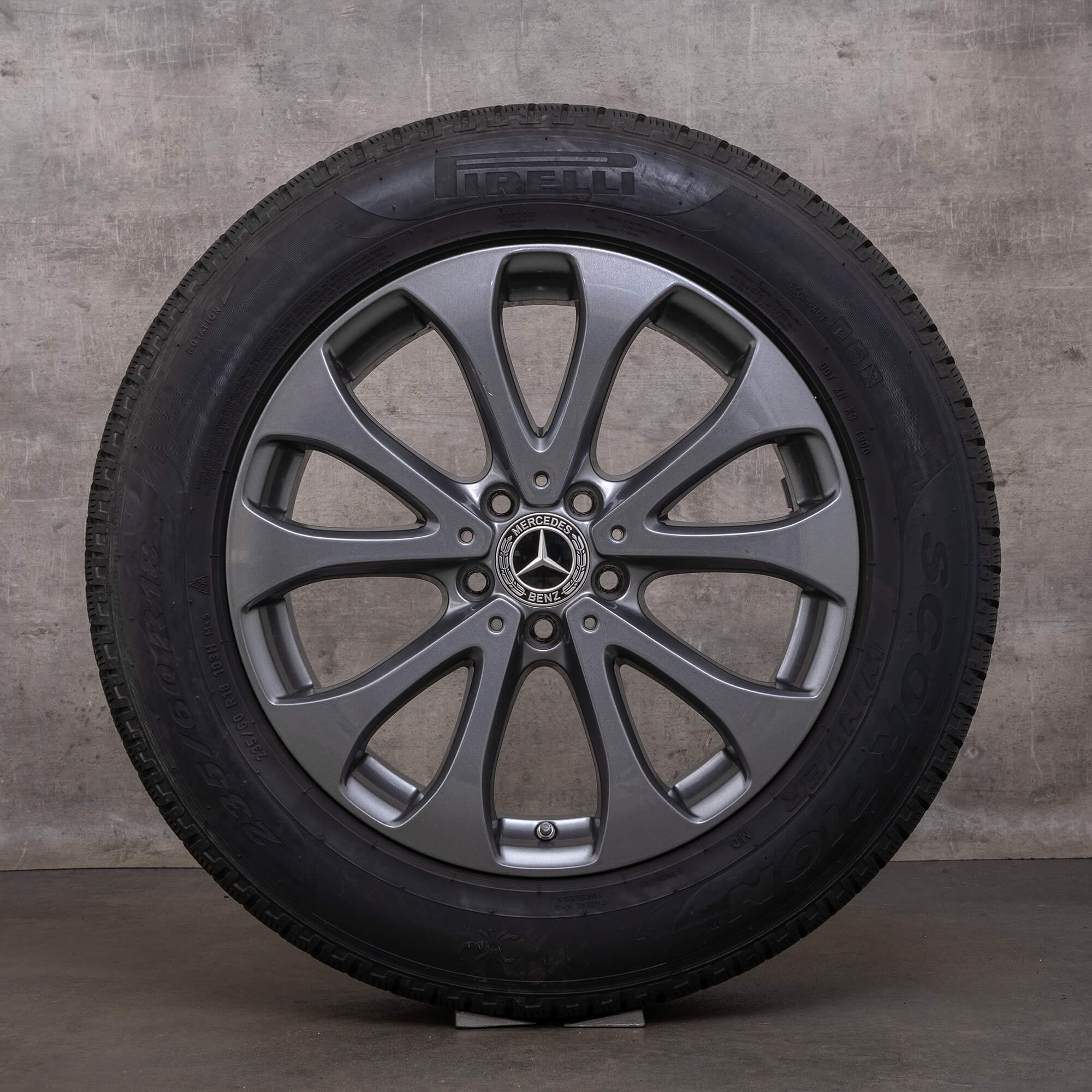 Alkuperäiset Mercedes Benz GLC talvirenkaat 18 tuuman X253 C253 vanteet A2534011500 himalajan harmaa