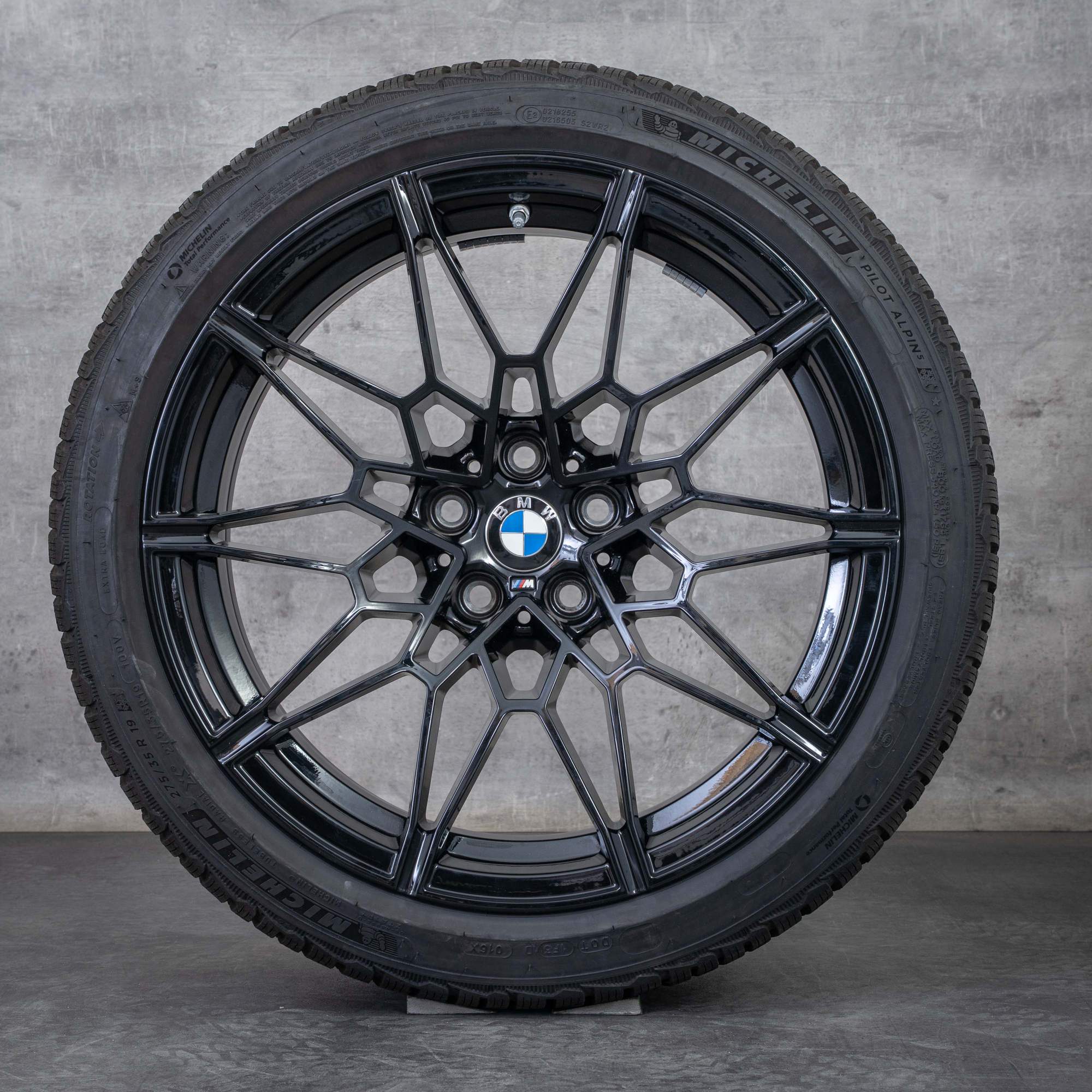 Oryginalne felgi BMW M2 M3 M4 19 20 cali G87 G80 G81 G82 G83 koła letnie stylizacja 826 M 8093838 8093839 czarny błyszczący