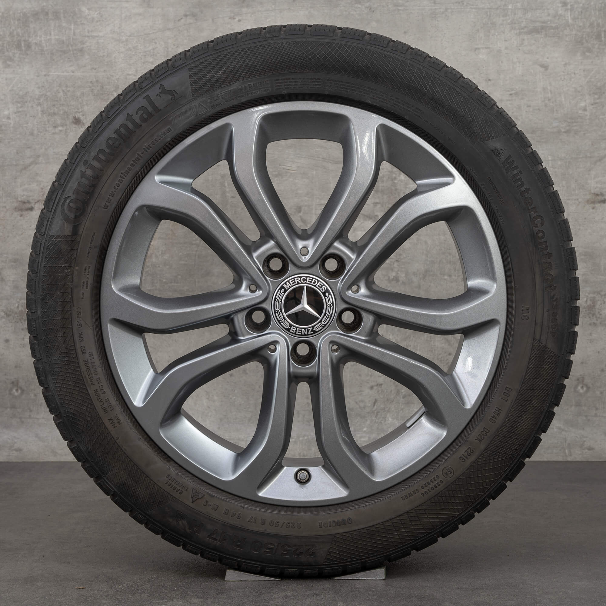 Mercedes Benz 17 inch rims C-Class W205 C205 A205 S205 OEM winter wheels