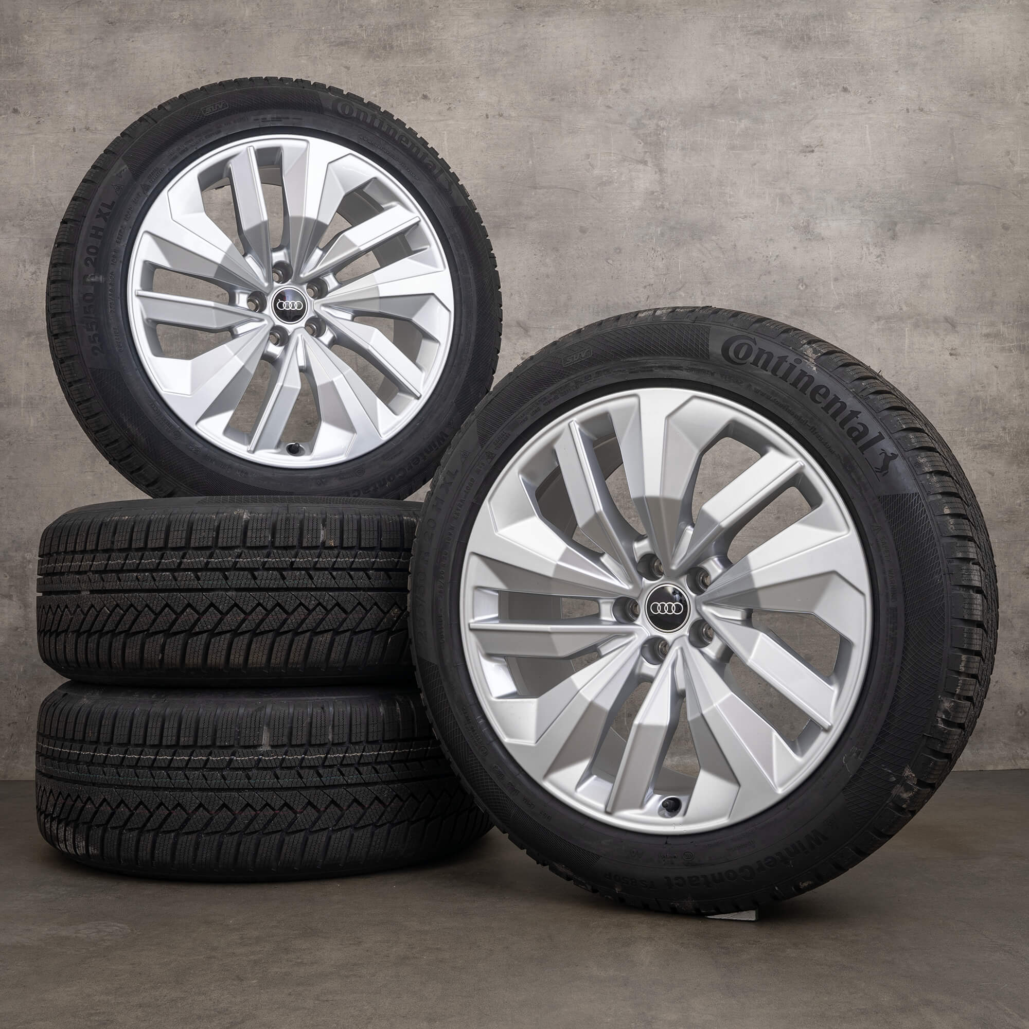 Original Audi e-tron S & Sportback vinterhjul 20 tum GE fälgar 4KE601025E silver NY