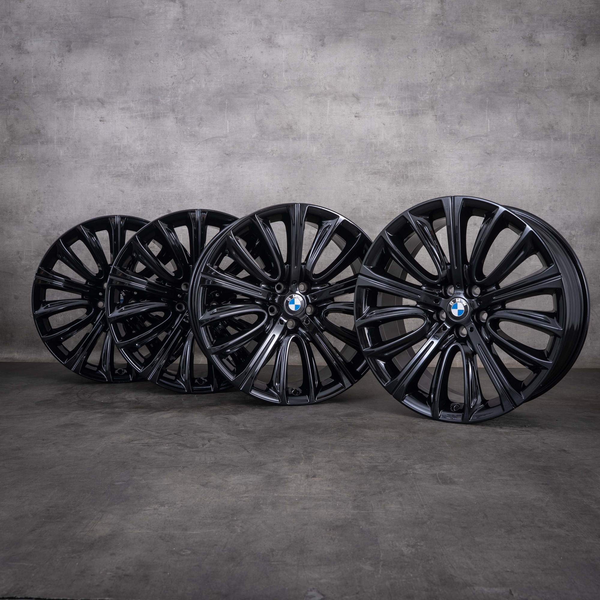 Original BMW 7er 6er GT Felgen 20 Zoll G11 G12 G32 6863110 6863111 Styling 628 jet black uni lackiert