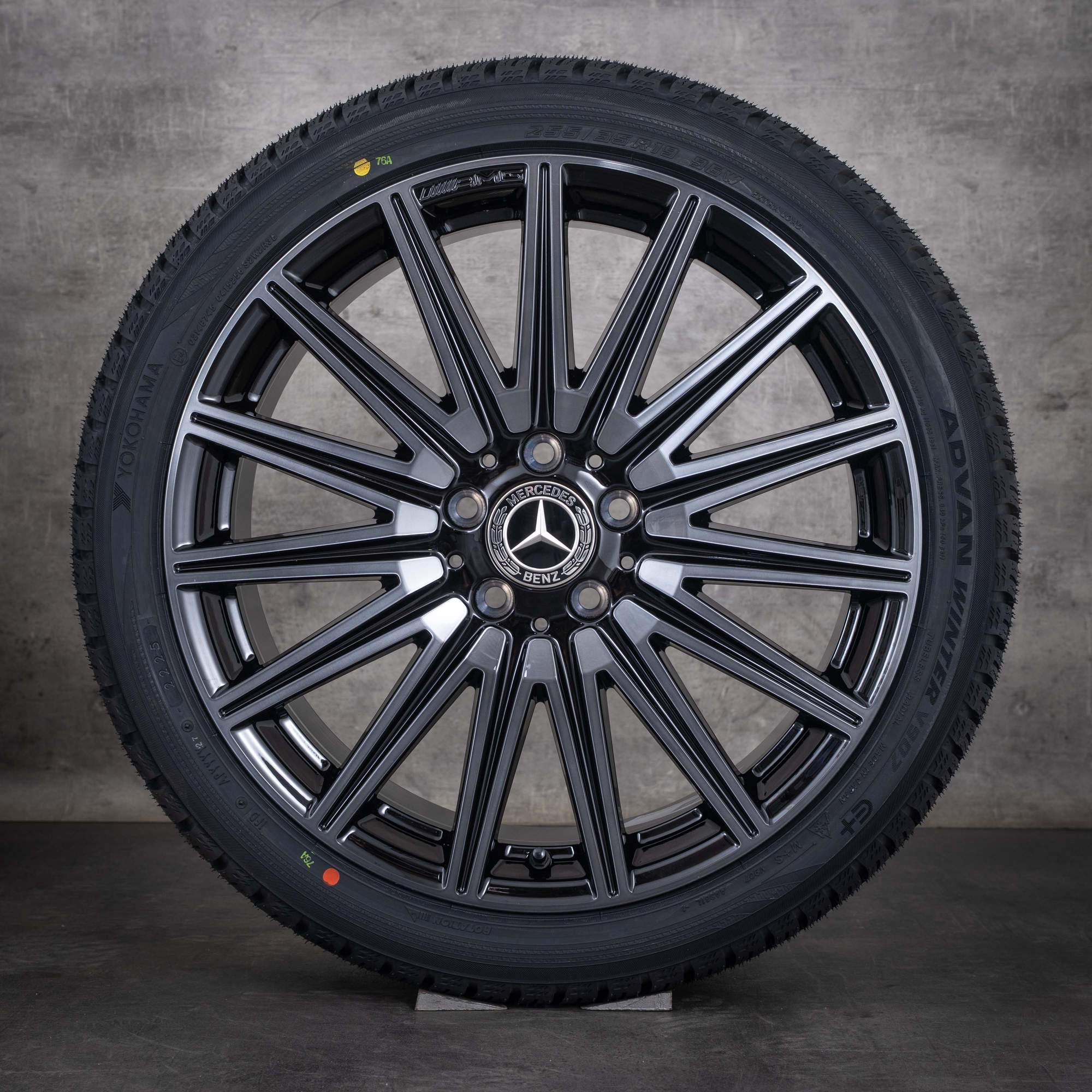 Alkuperäiset Mercedes Benz CLA EQ AMG talvirenkaat 19 tuumaa X174 C174 250+ 350 4Matic vanteet A1744014400 A1744014500 musta kiillotettu UUDET