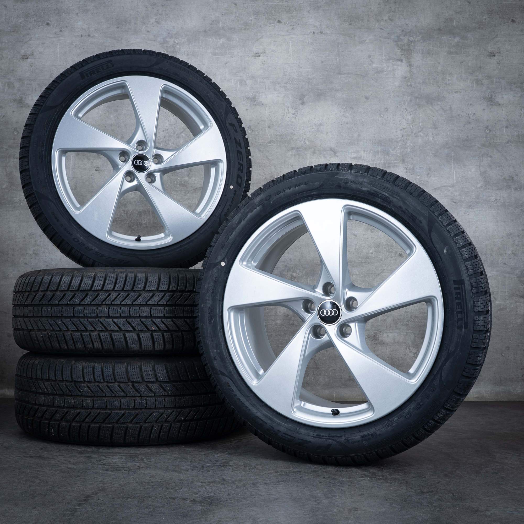 Oryginał Audi Q5 SQ5 koła zimowe 20 cali Felgi FY GU 8MA601025G srebrne błyszczące