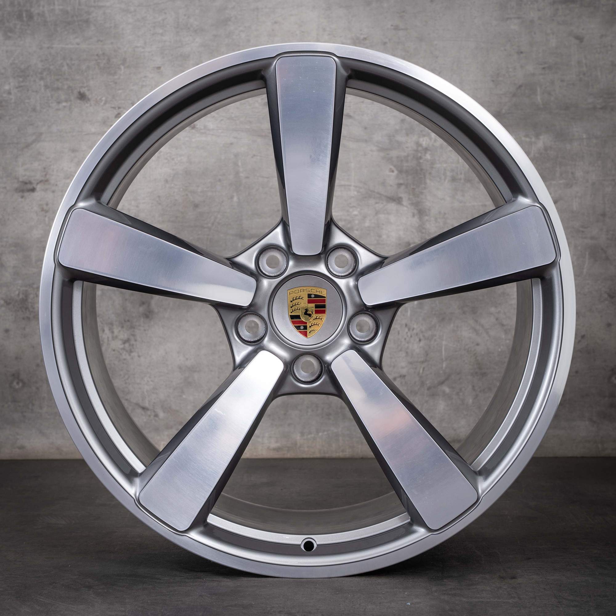 Original Porsche 992 I Felgen 20 21 Zoll Carrera C2 C4 GTS Exclusive 992601025BE 992601025L platinsilber glanzgedreht