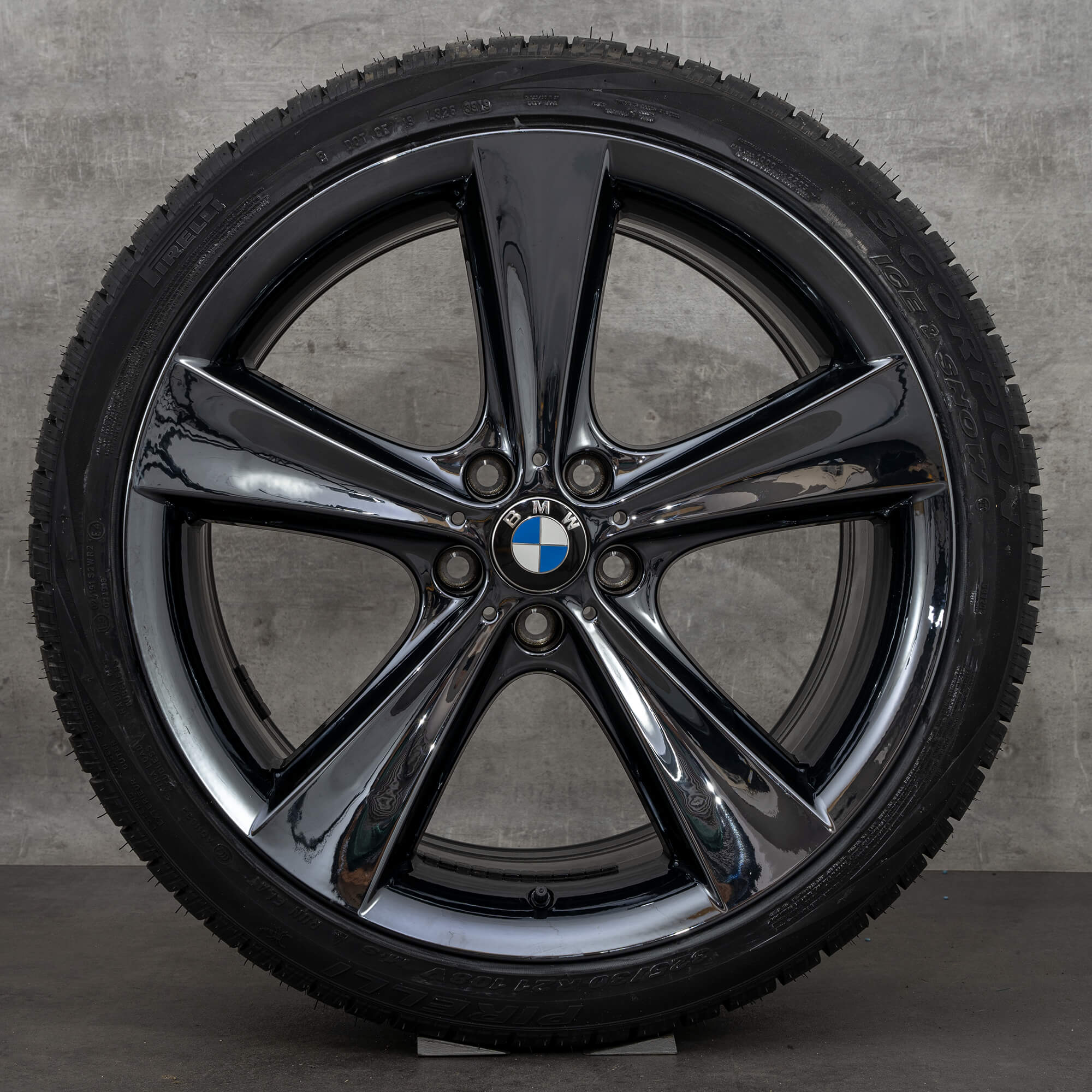 BMW 21 pouces jantes X6 E71 hiver roues 128 6859425 6859426 noir liquide NOUVEAU
