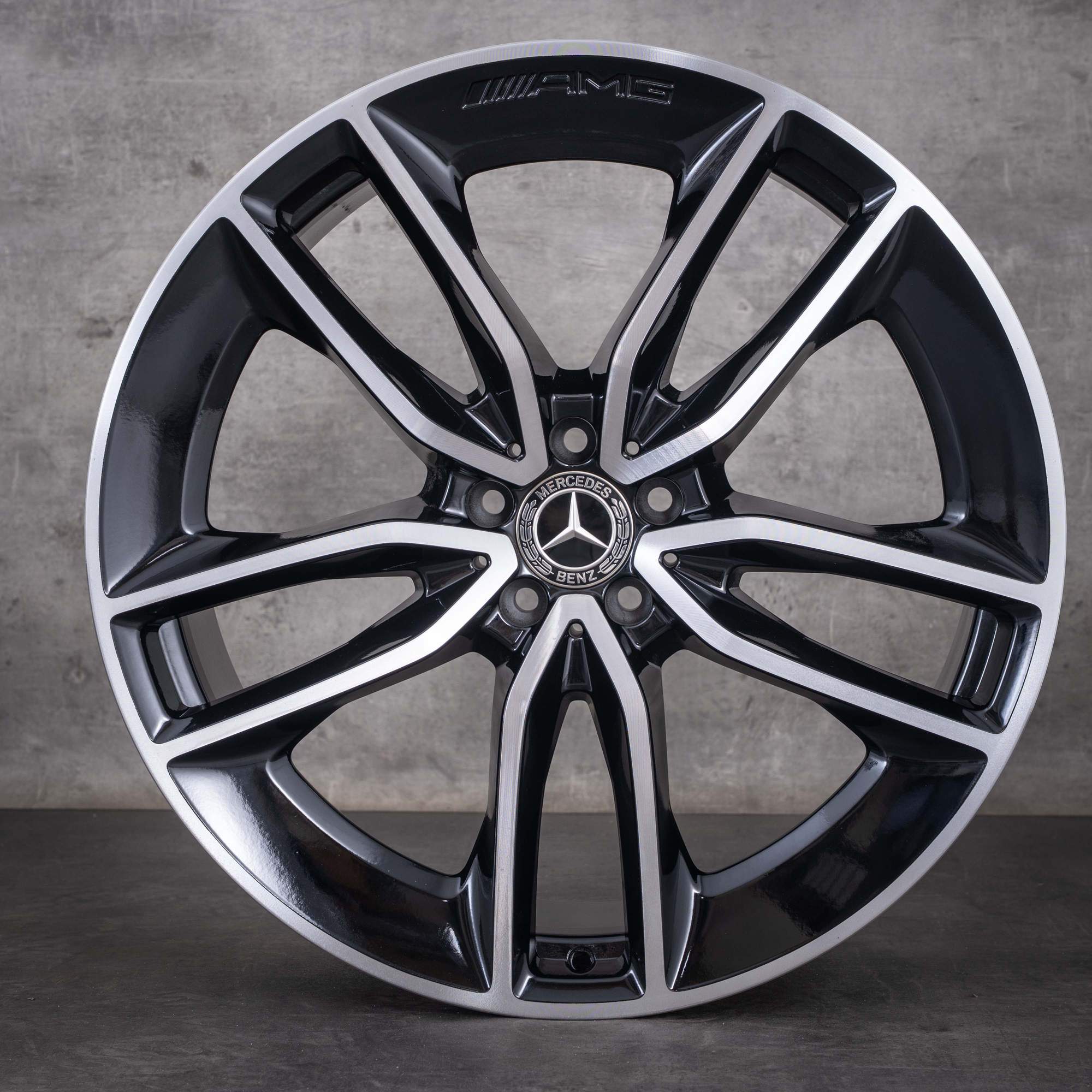 OEM Mercedes-Benz GLE AMG winter wheels 22inch V167 rims A1674013600 A1674013700 diamond cut black