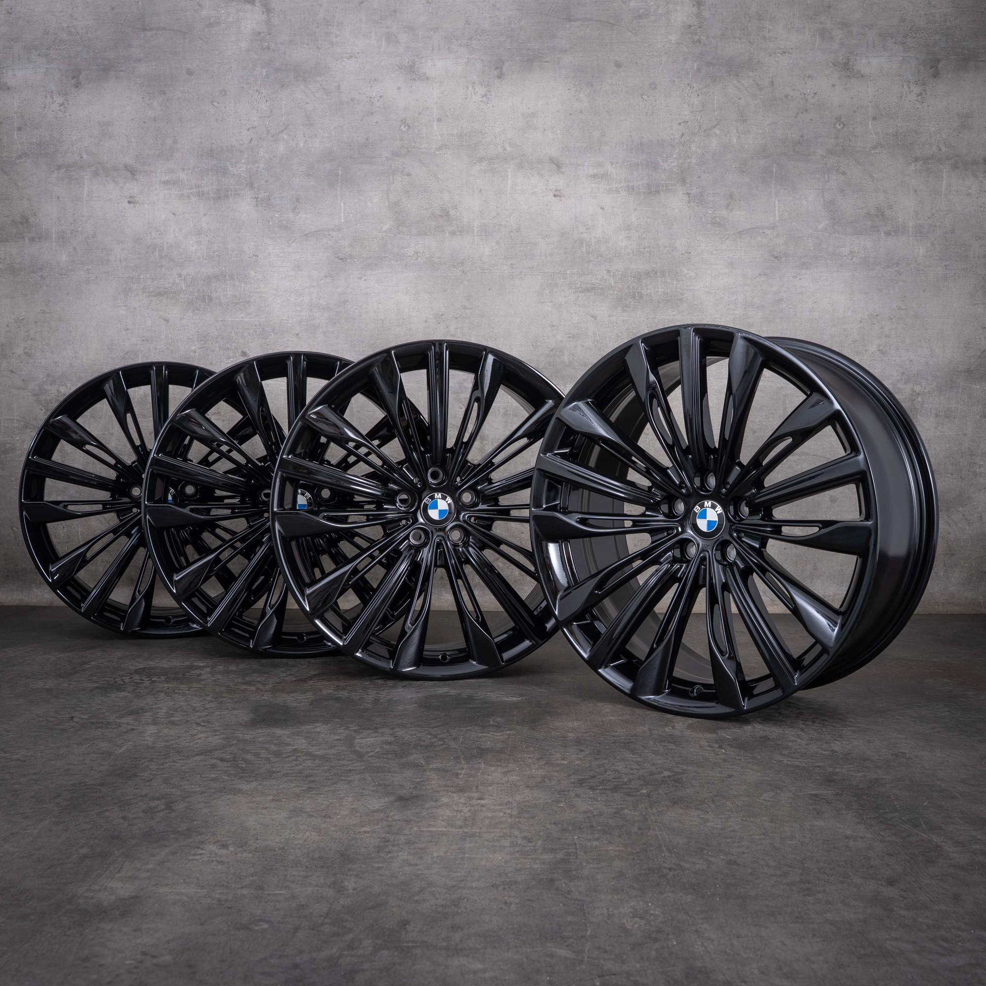 OEM BMW 6 Series GT and 7 20-inch rims G32 G11 G12 Styling 646 6868051 6868052 Gloss Black