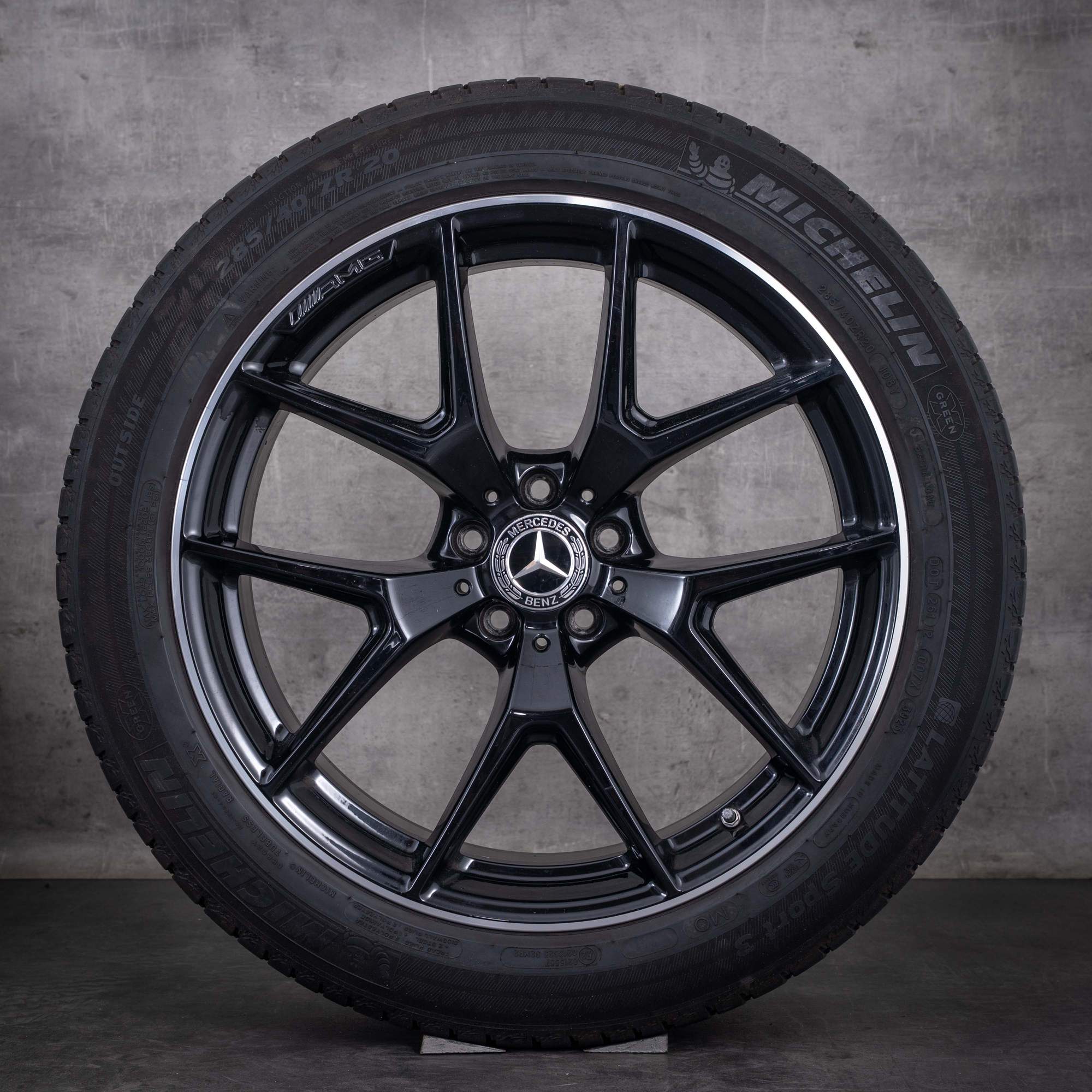 Roues hiver d'origine Mercedes-Benz GLC & 43 AMG 20 pouces X253 C253 jantes A2534015500 A2534015600 finition noire diamantée
