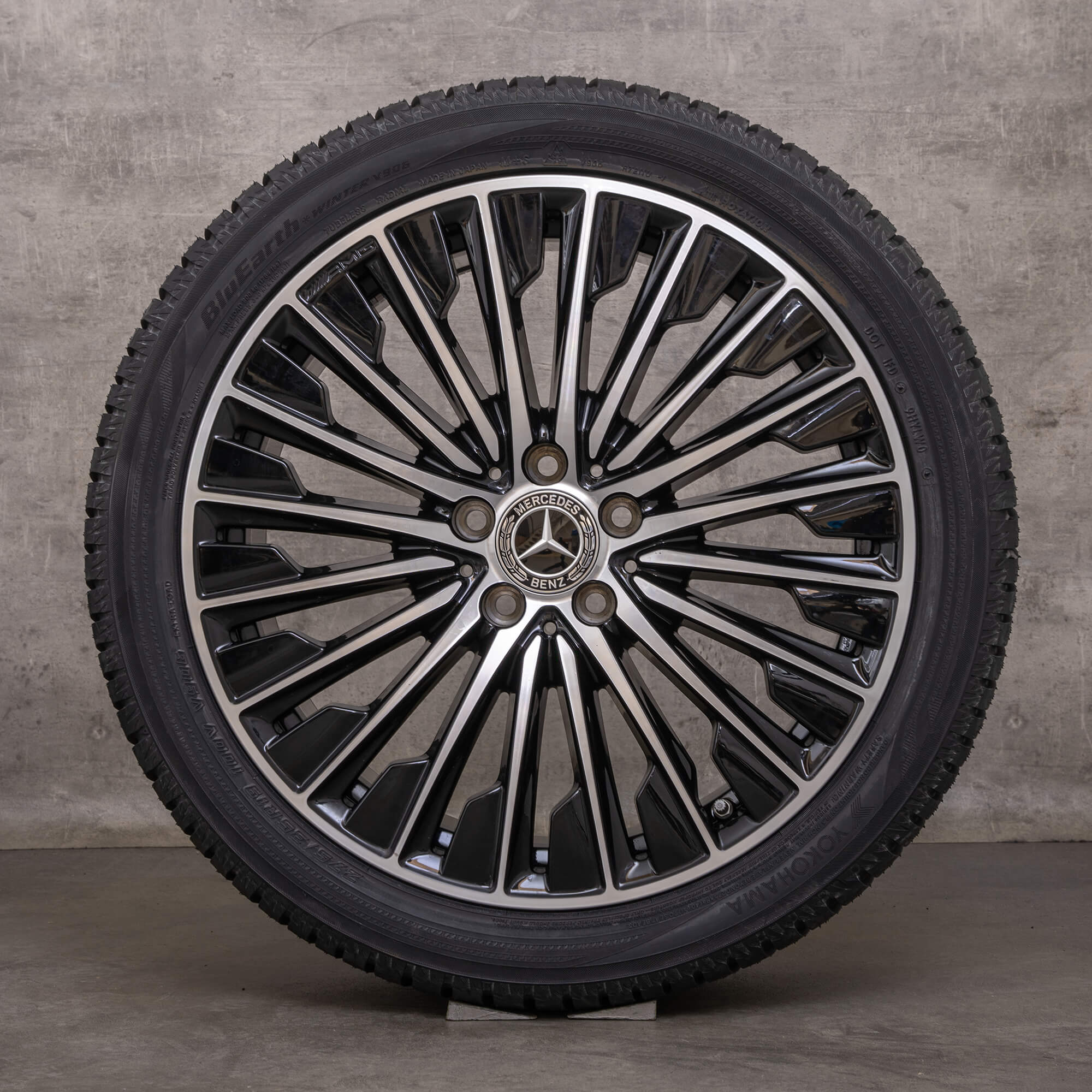 Original Mercedes Benz CLE AMG llantas de invierno 19 pulgadas C236 A236 A2364011900 A2364012000 negro brillante torneado