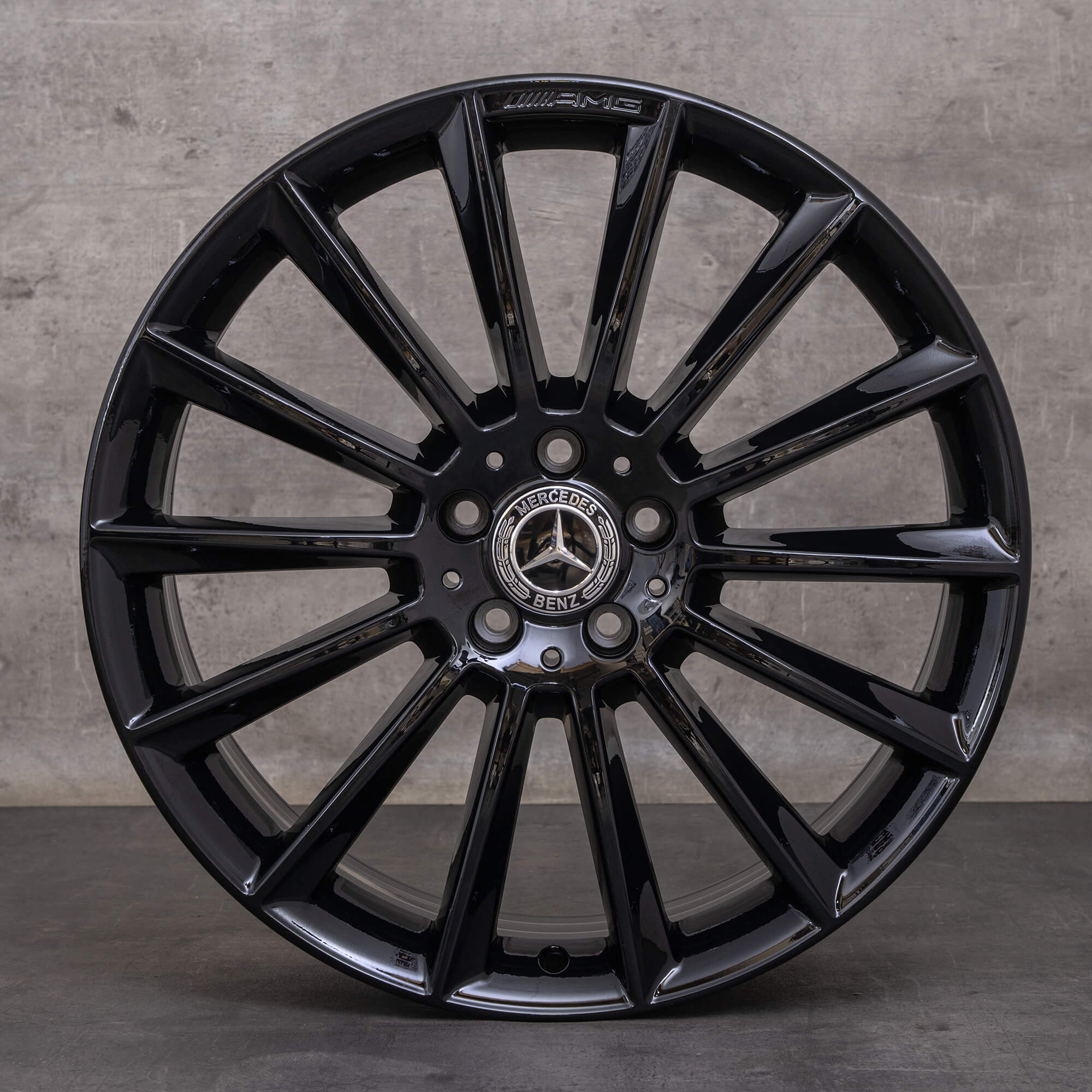 Orijinal Mercedes Benz E-Serisi AMG jantlar 20 inç W213 S213 C238 A238 A2134012200 A2134012300 siyah parlak