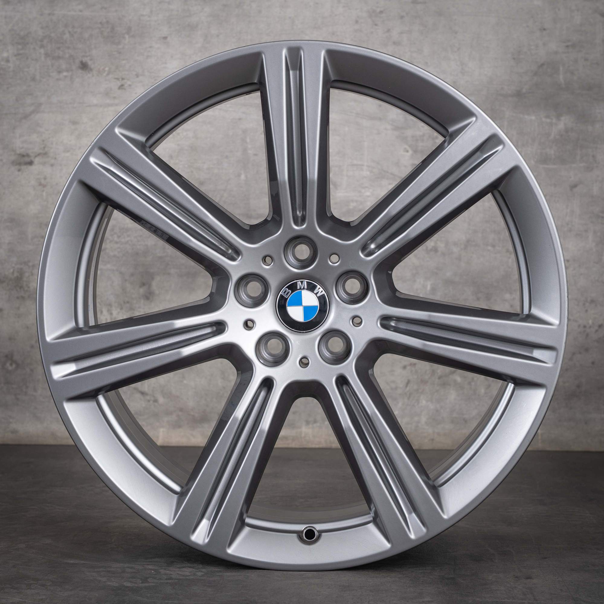 Jantă originală BMW X5 X6 de 20 inch G05 G06 Felge Styling 736 6883753 ferric grey glanz