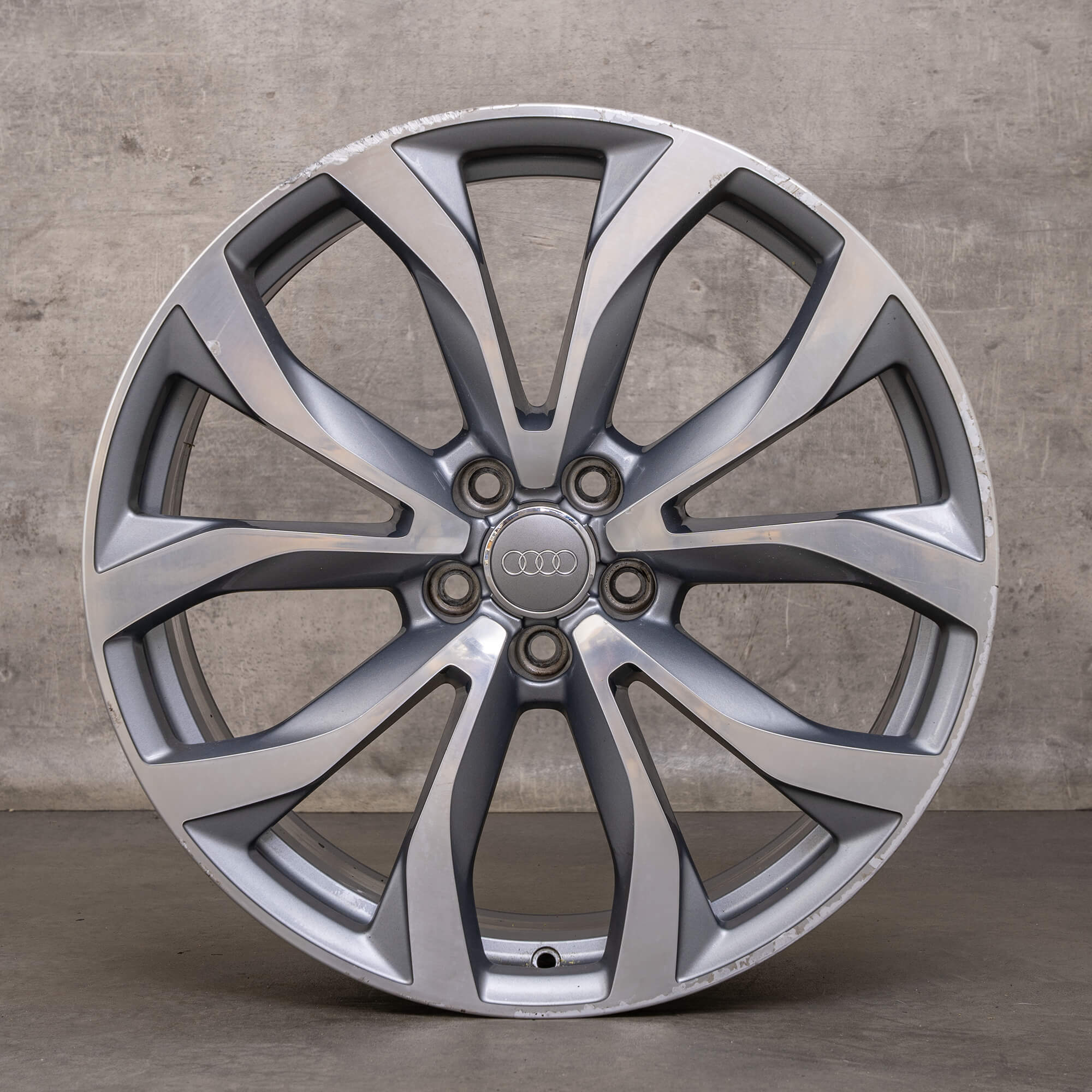 Original Audi A6 S6 Alufelge 20 Zoll 4G C7 4G0601025G titan glanzgedreht 8,5x20 ET45