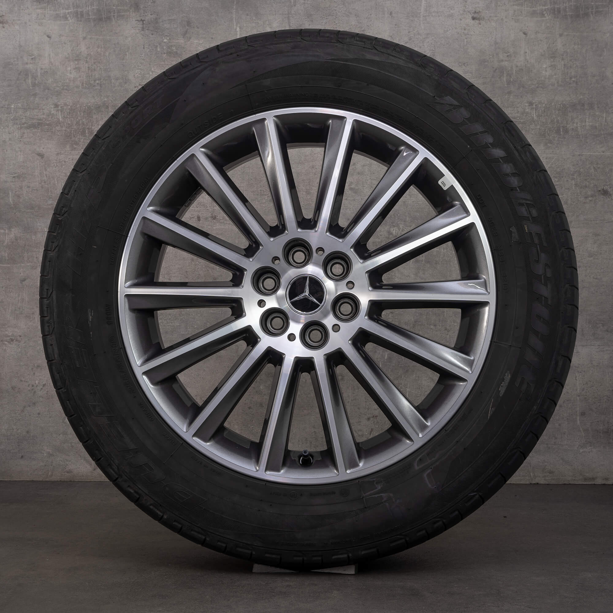 Orijinal Mercedes Benz X-Class jantlar19 inç W470 yaz jantları A4704010400 himalaya gri parlak tornalı