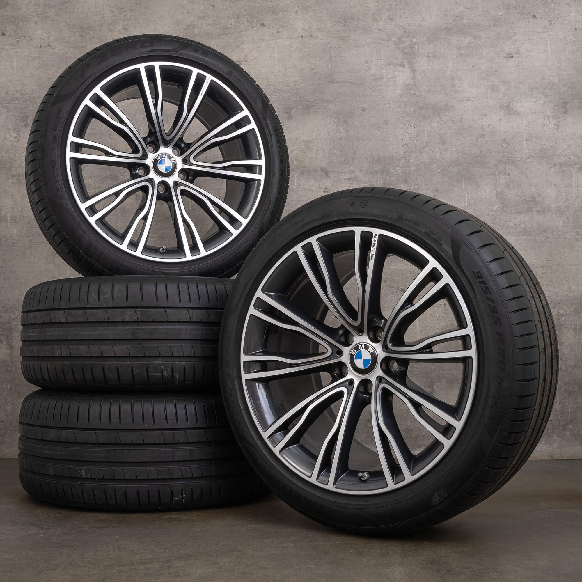 Original BMW X5 E70 F15 X6 F16 20 Zoll Sommerreifen Felgen 551 