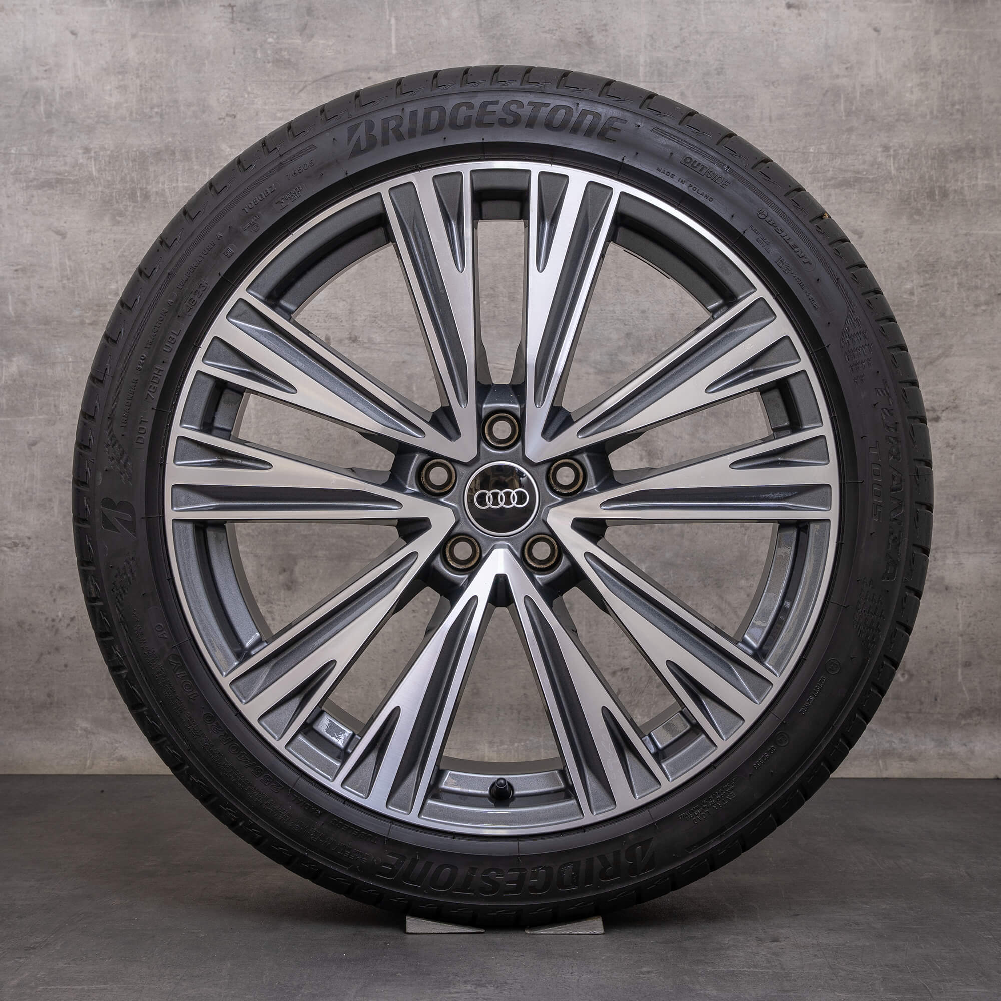 Genuine Audi A6 S6 jante 20 inch 4K C8 F2 summer wheels 4K0601025J antracit glossy turned