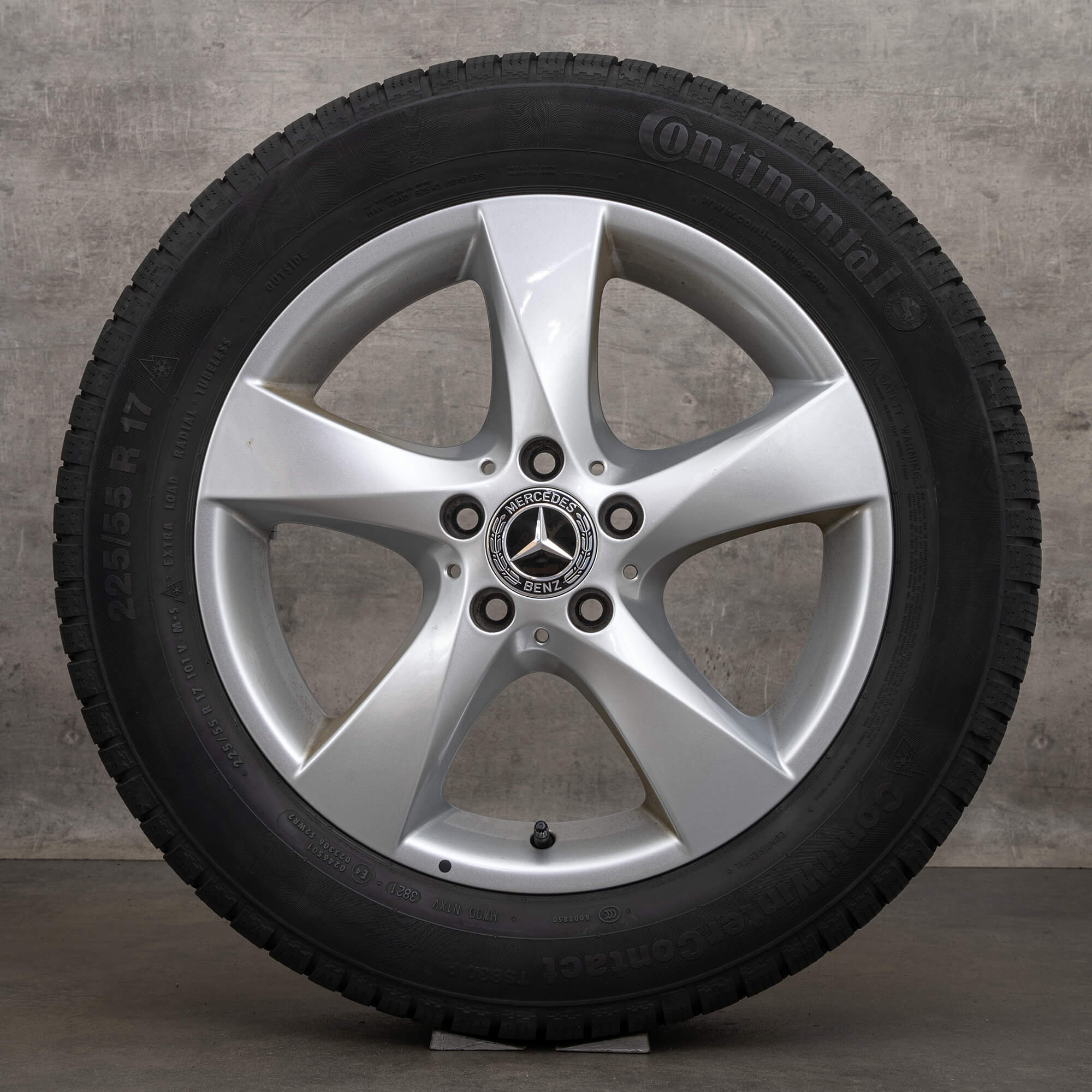 Original Mercedes Benz Vito Viano Classe V roues d'hiver 17 pouces W447 jantes A4474012200 argent