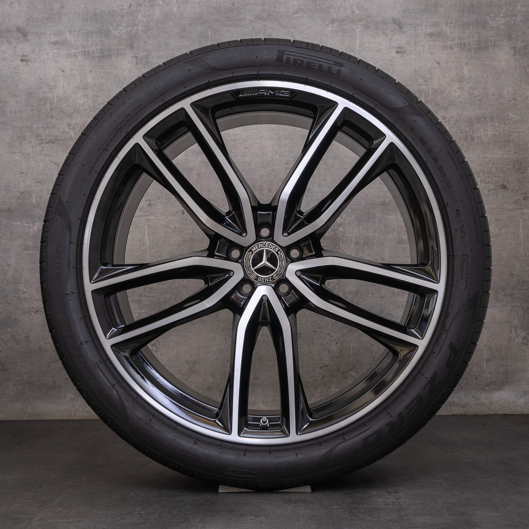 Oryginał Mercedes Benz GL GLS AMG koła 23 cale X167 letnie A1674017700 A1674017800 czarne Polerowane