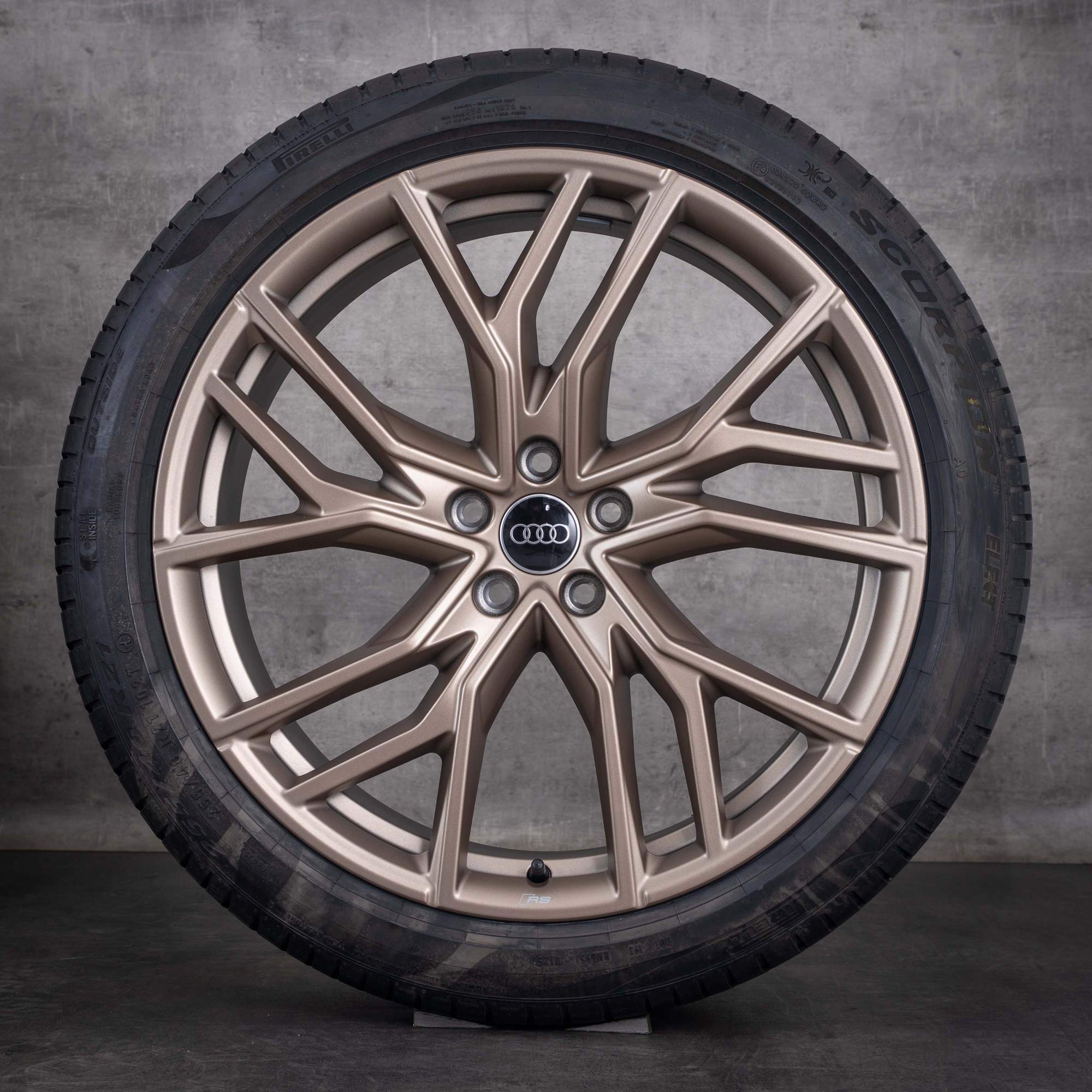 Original Audi Q4 e-tron Sportback Winterräder 21 Zoll F4 Felgen 89A601025P 89A601025Q bronze gold matt