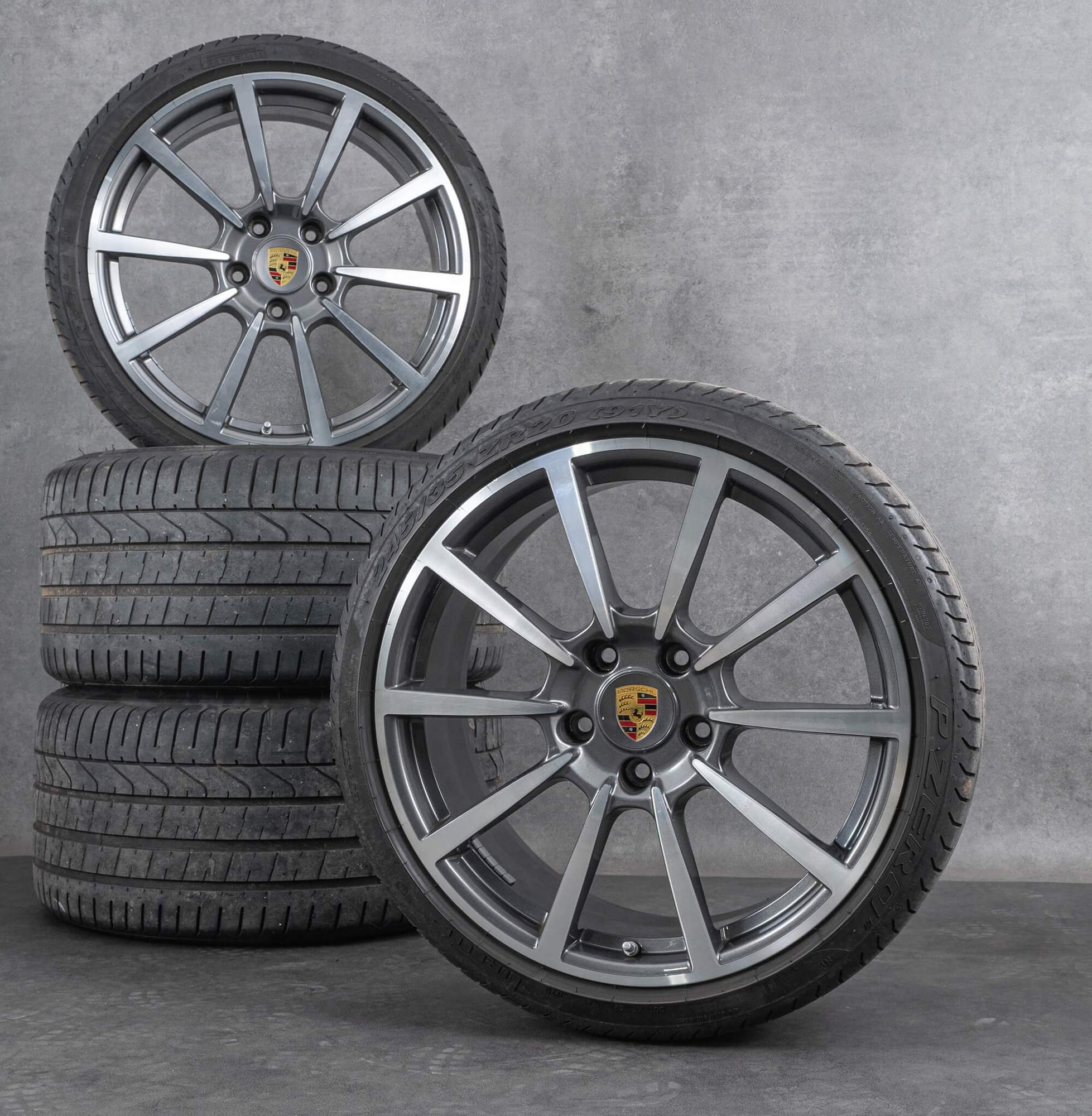 oem Porsche 20 inch 991 II rims C4 Classic summer wheels tires NEW