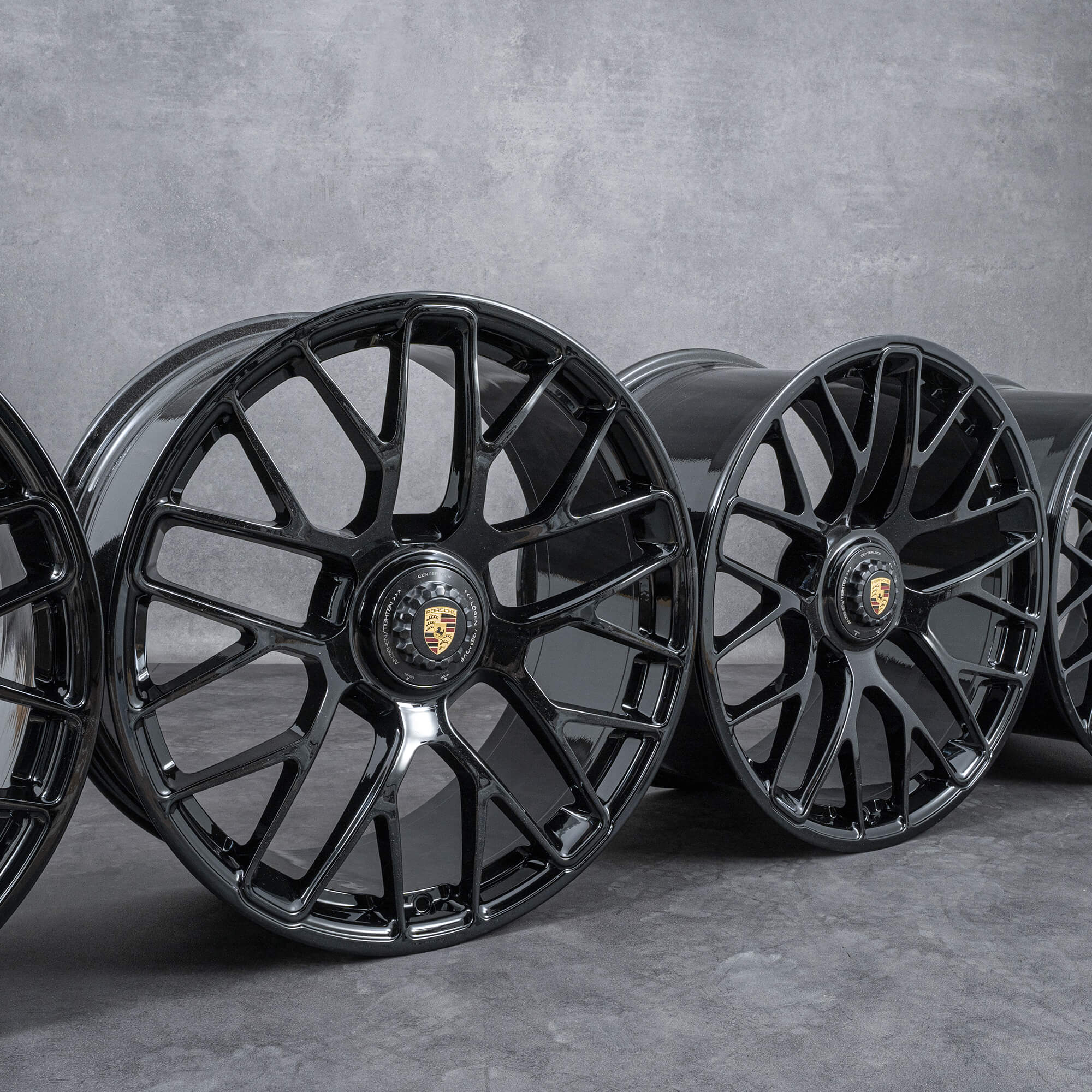 Original Porsche 20 pulgadas 991 Turbo S llantas 99136216234 99136216734 negro 041